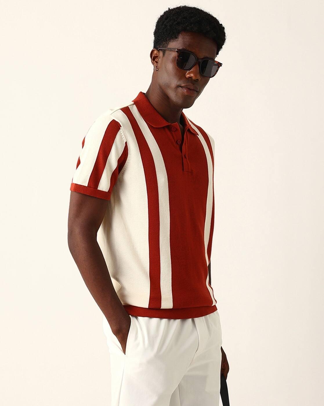 Stripes Regular Fit Polo T-shirt