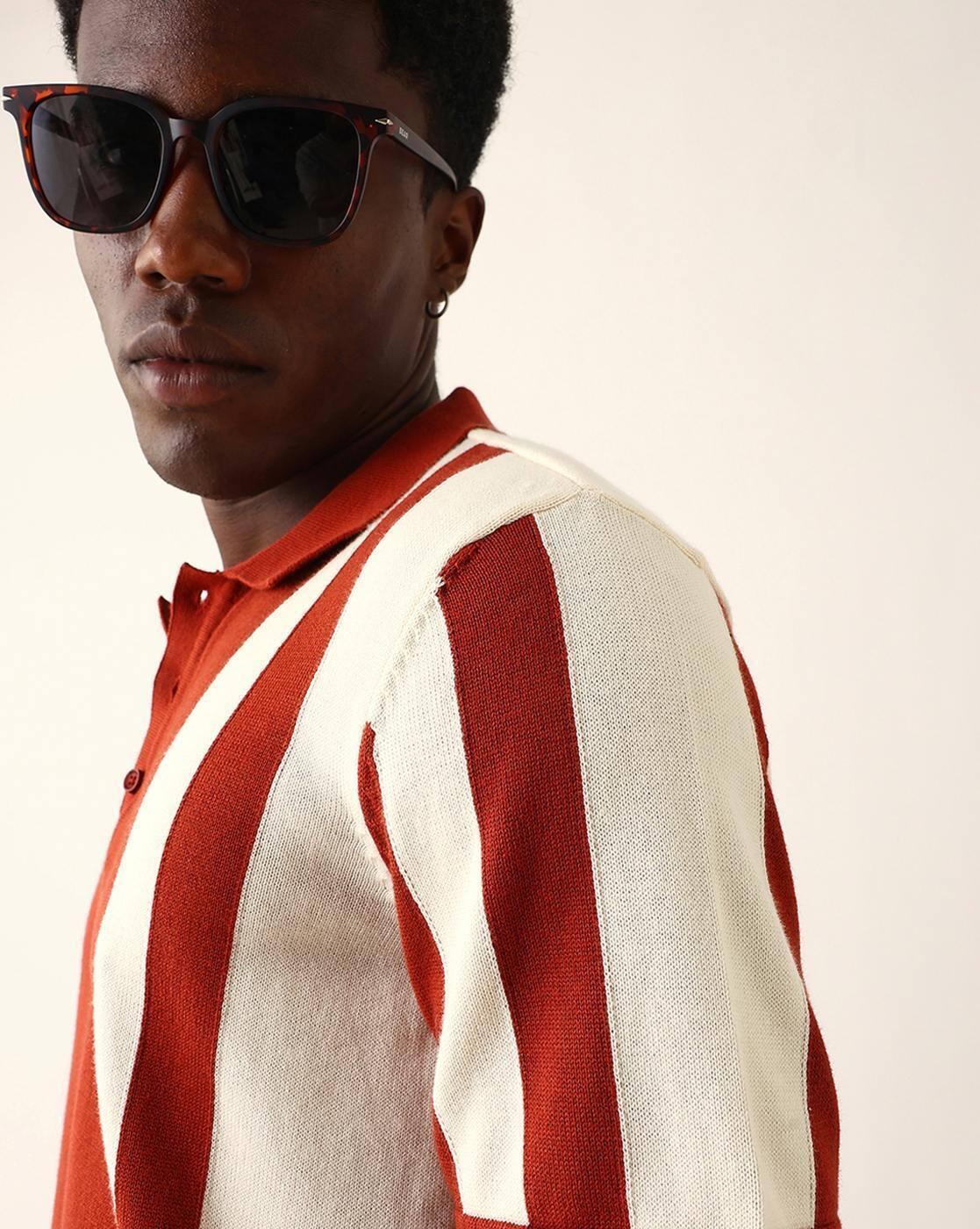 Stripes Regular Fit Polo T-shirt