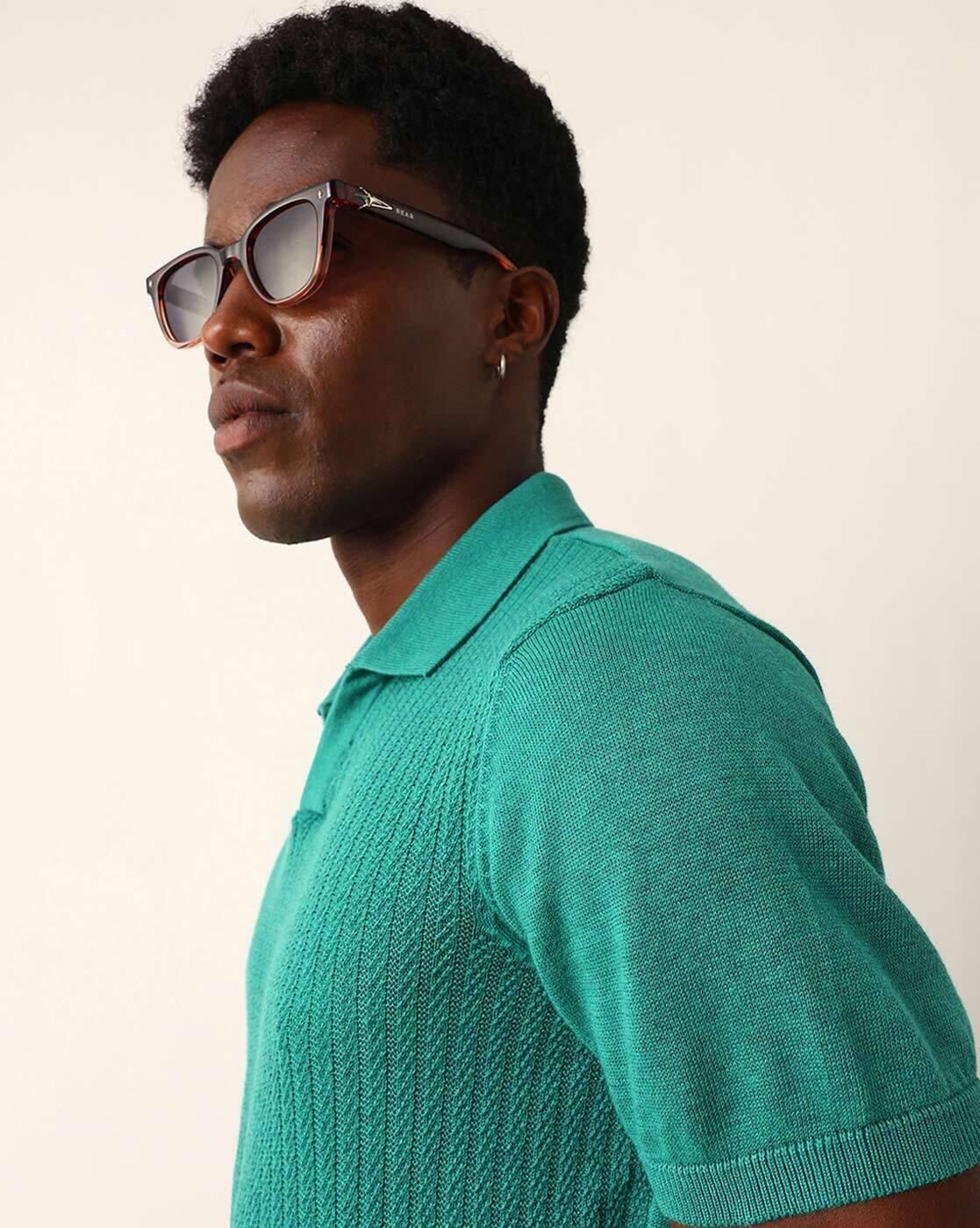 Self-design Slim Fit Polo T-shirt