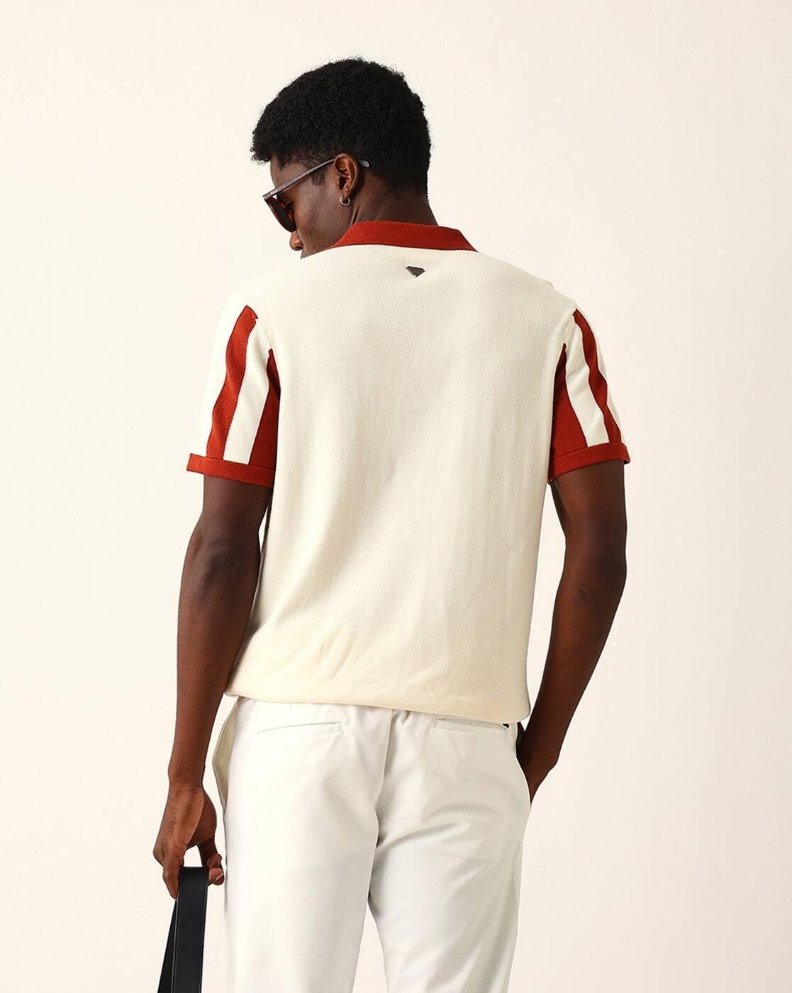 Stripes Regular Fit Polo T-shirt