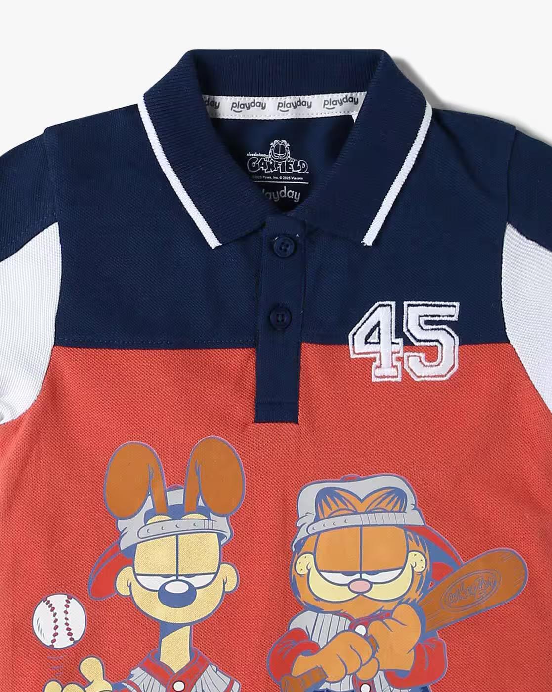 POLO WITH PRINT, MULTI, 6-12M