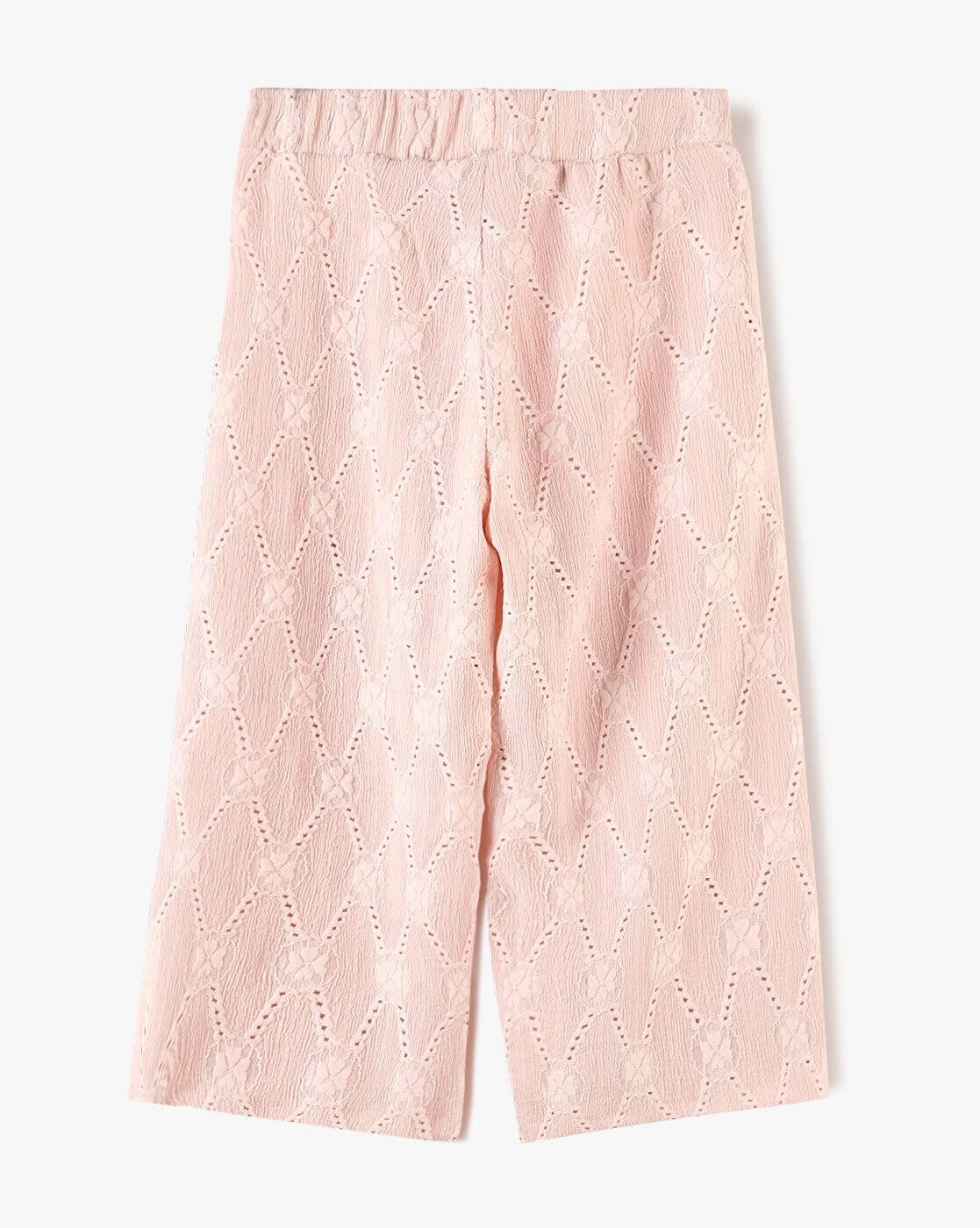 KNIT SCHIFFILI CULOTTES, PEACH, 5-6Y