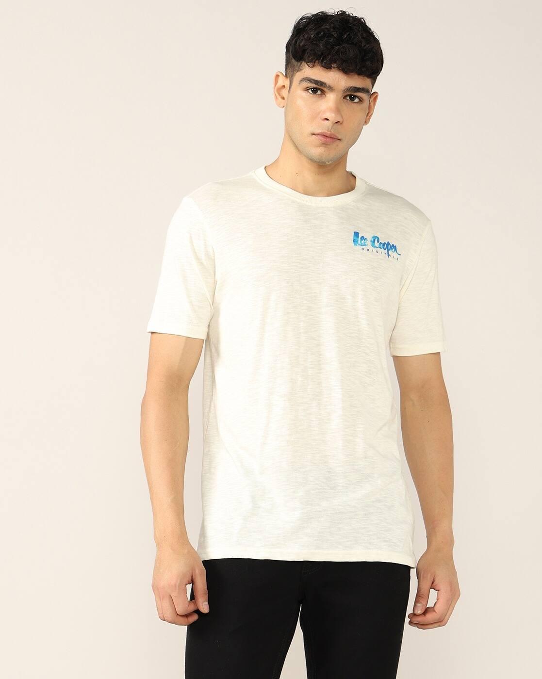 Men Heathered Regular Fit Crew-Neck t-Shirt