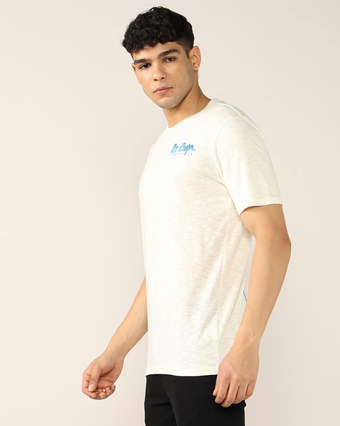 Men Heathered Regular Fit Crew-Neck t-Shirt