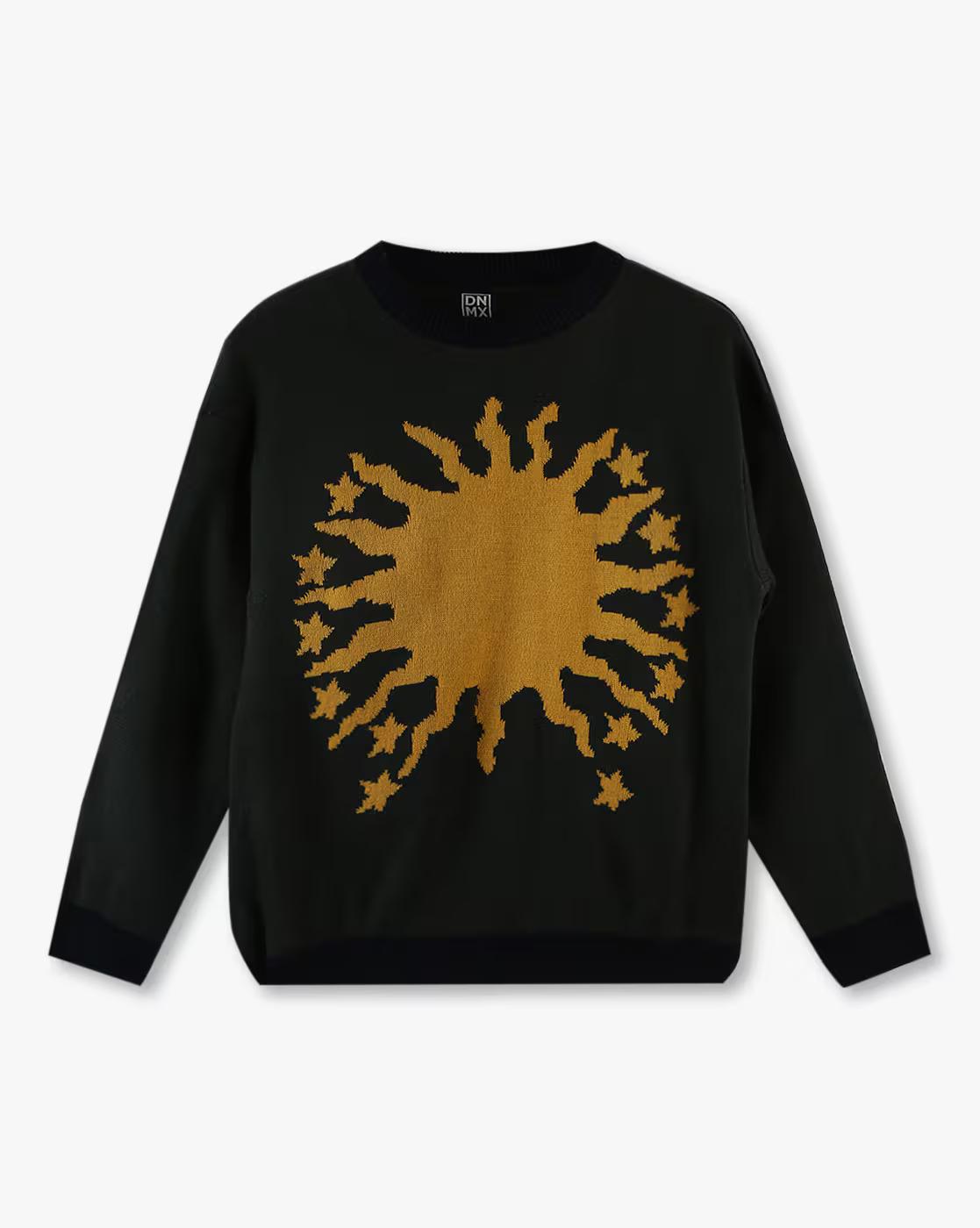 Crew Neck Sweater with Ch, GREEN, 15-16Y