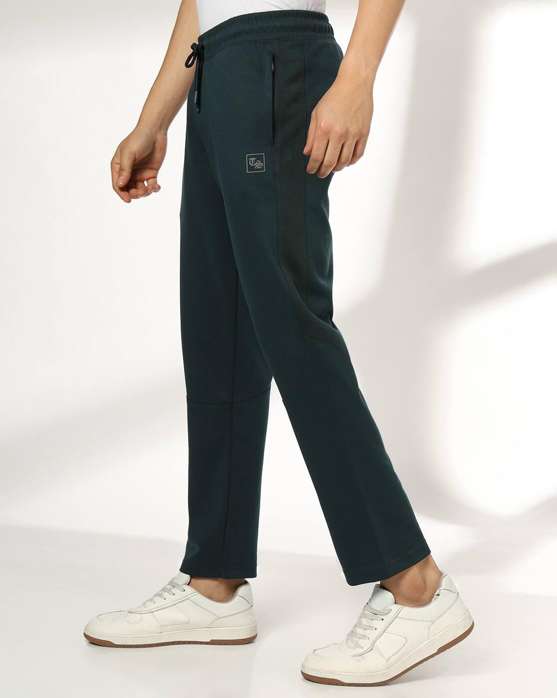 Tonal Mesh Straight Fit Track Pants