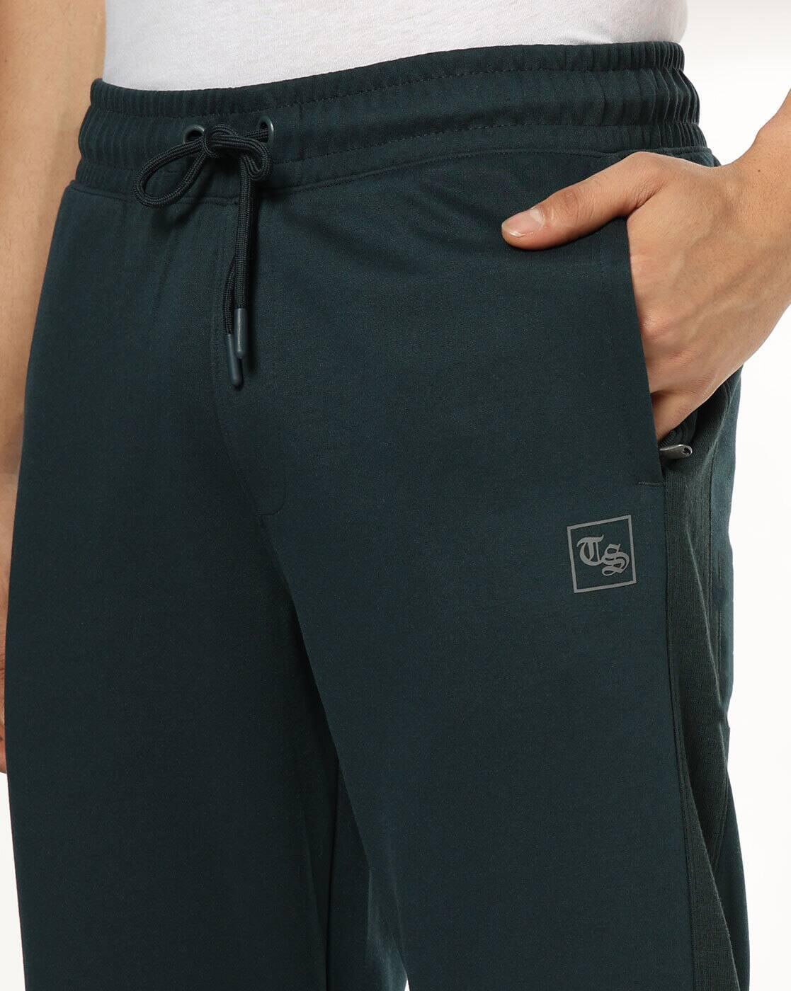 Tonal Mesh Straight Fit Track Pants