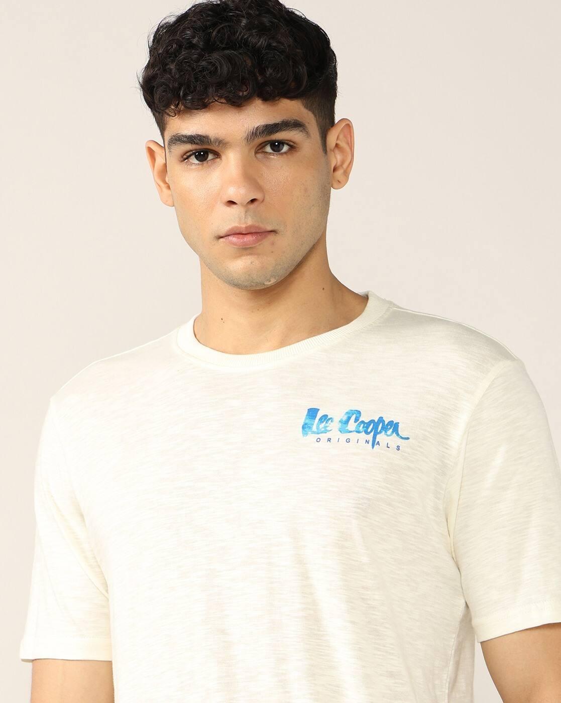 Men Heathered Regular Fit Crew-Neck t-Shirt