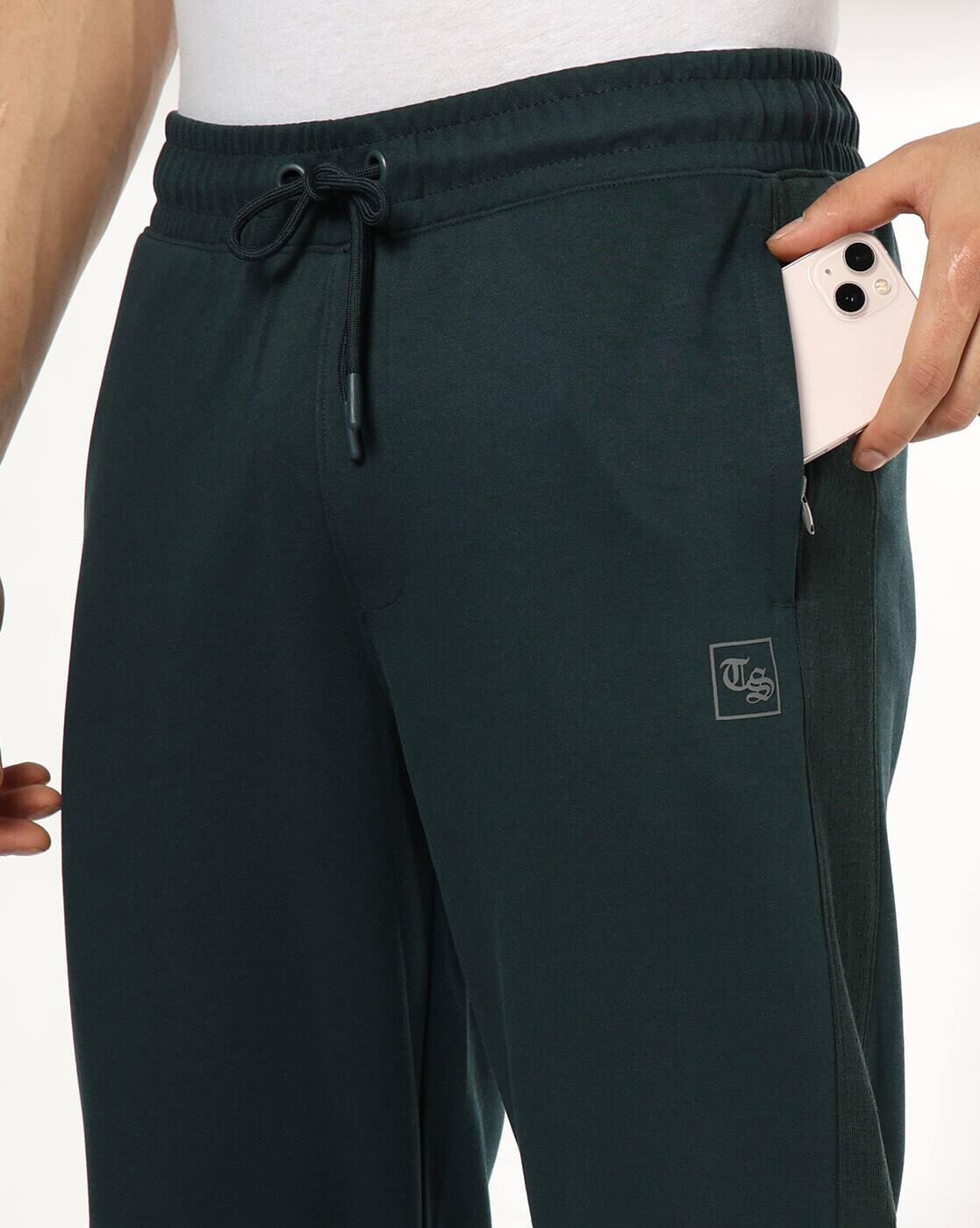 Tonal Mesh Straight Fit Track Pants