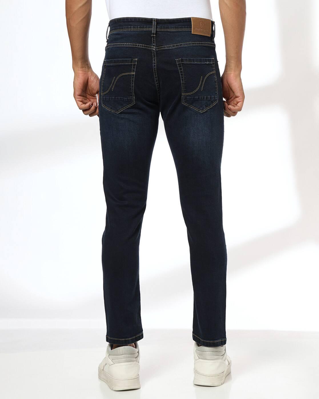 Men Lightly Washed Low-Rise Skinny Fit Jeans