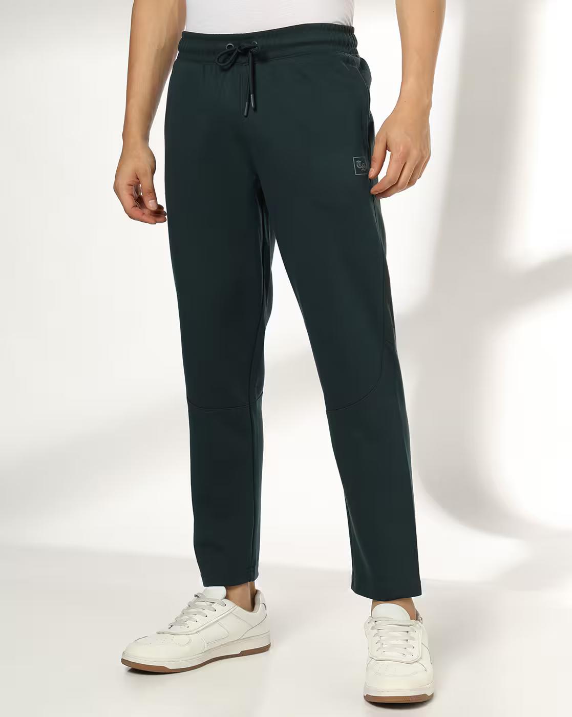 Tonal Mesh Straight Fit Track Pants