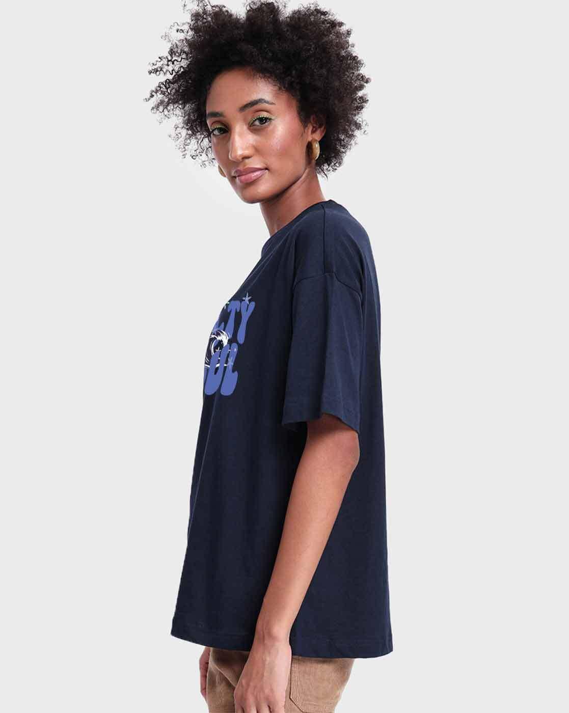 Women Graphic Print Oversized Fit T-Shirt