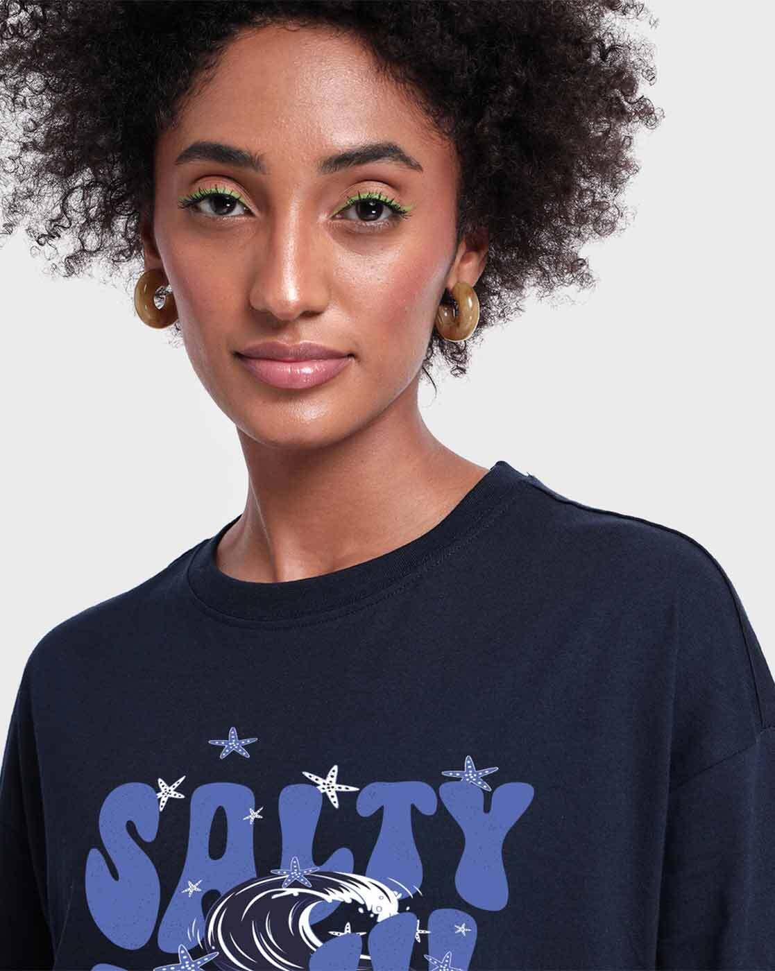Women Graphic Print Oversized Fit T-Shirt