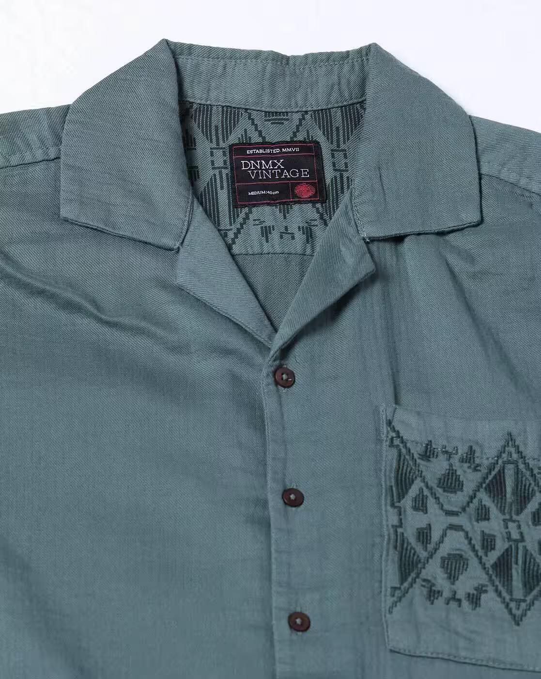 Men Self-Design Boxy Fit Shirt