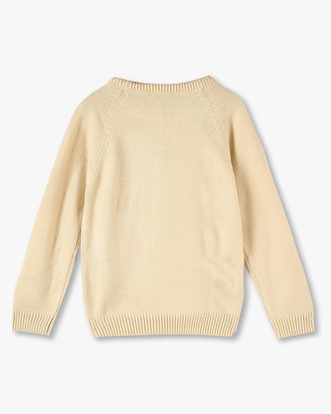 Girls Sweater with Rhinestone Embellishment