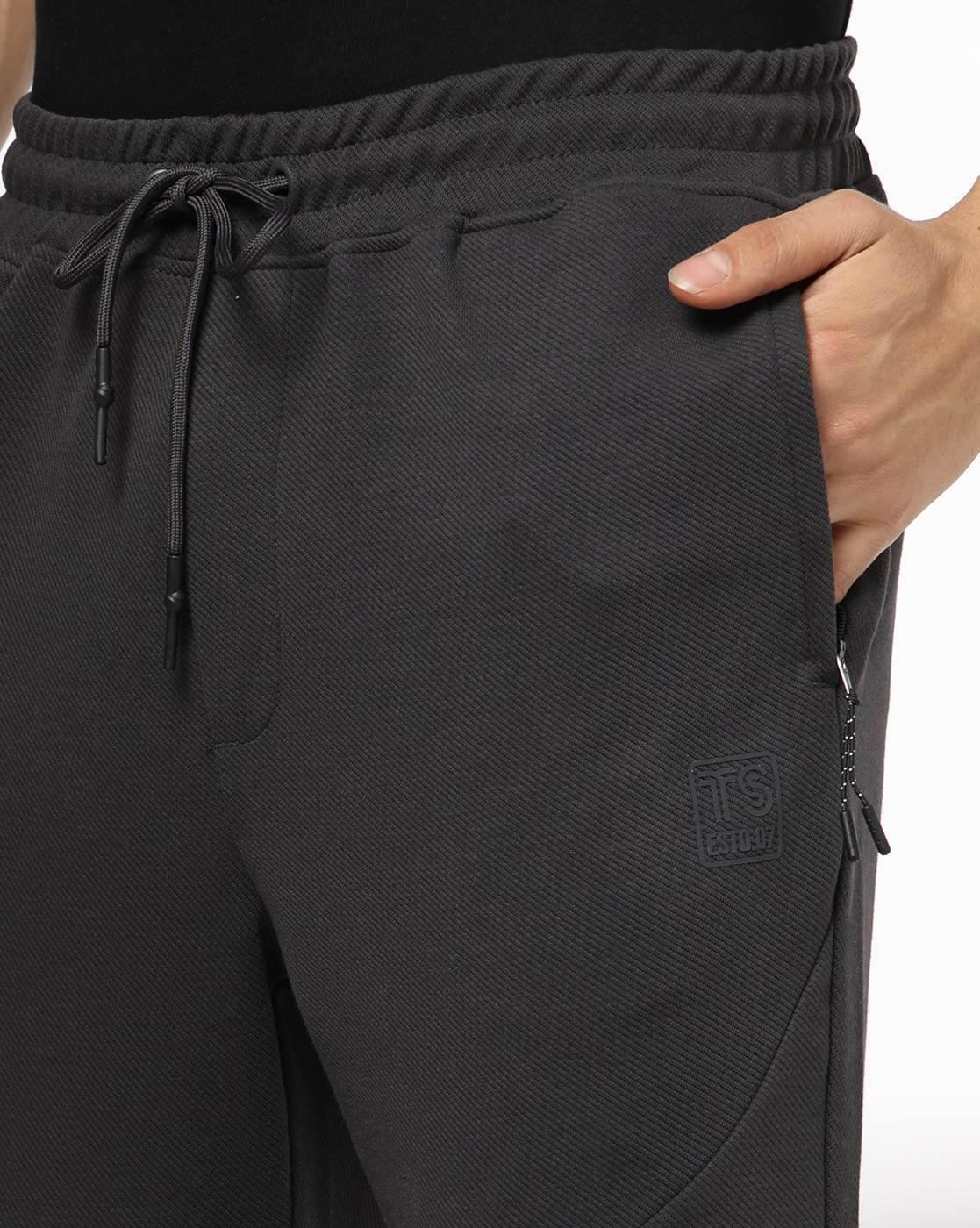 SIDE POCKET CURVE PANEL TRACKPA, GREY, L