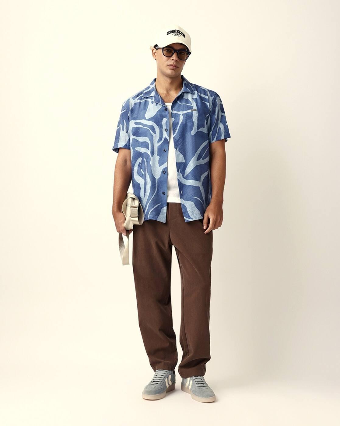 Abstract Relaxed Fit Shirt
