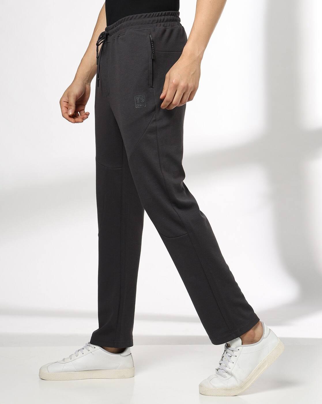 SIDE POCKET CURVE PANEL TRACKPA, GREY, L