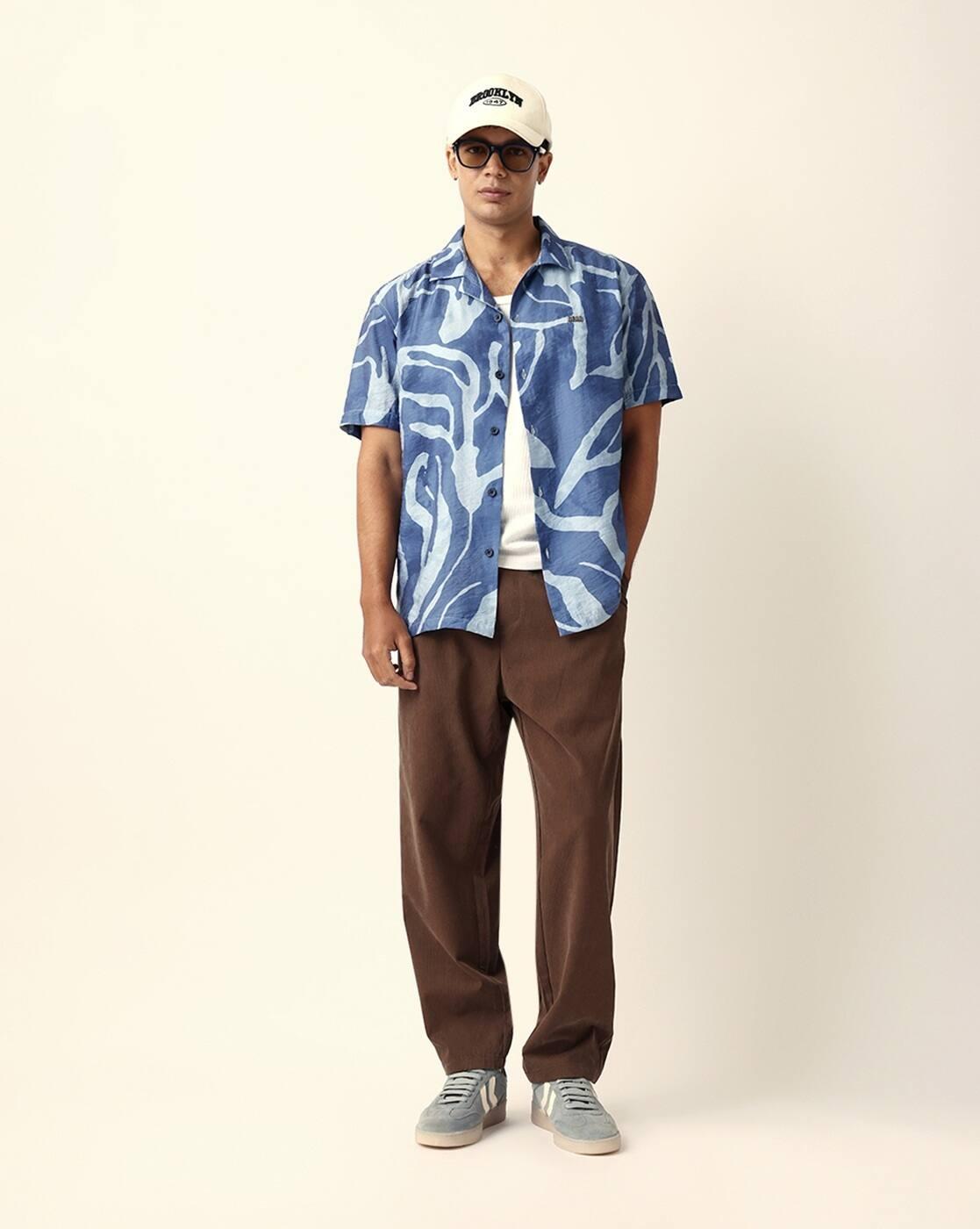 Abstract Relaxed Fit Shirt