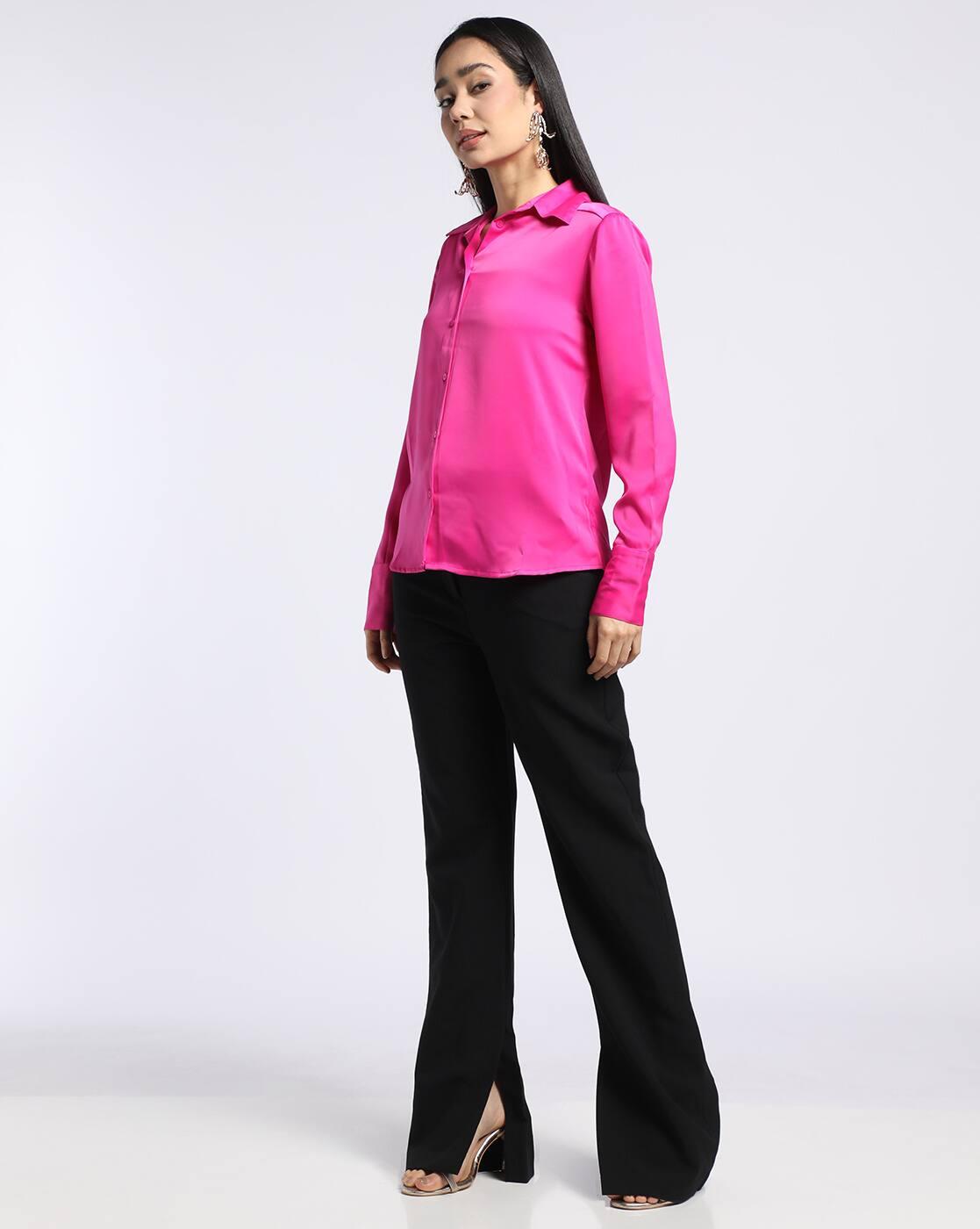Relaxed Fit Spread Collar Shirt