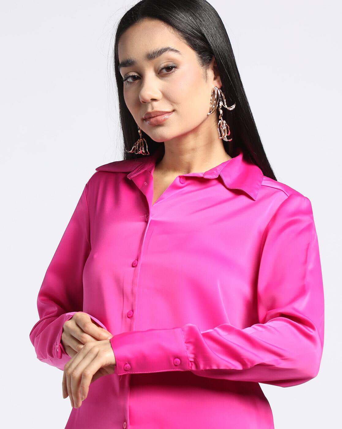 Relaxed Fit Spread Collar Shirt