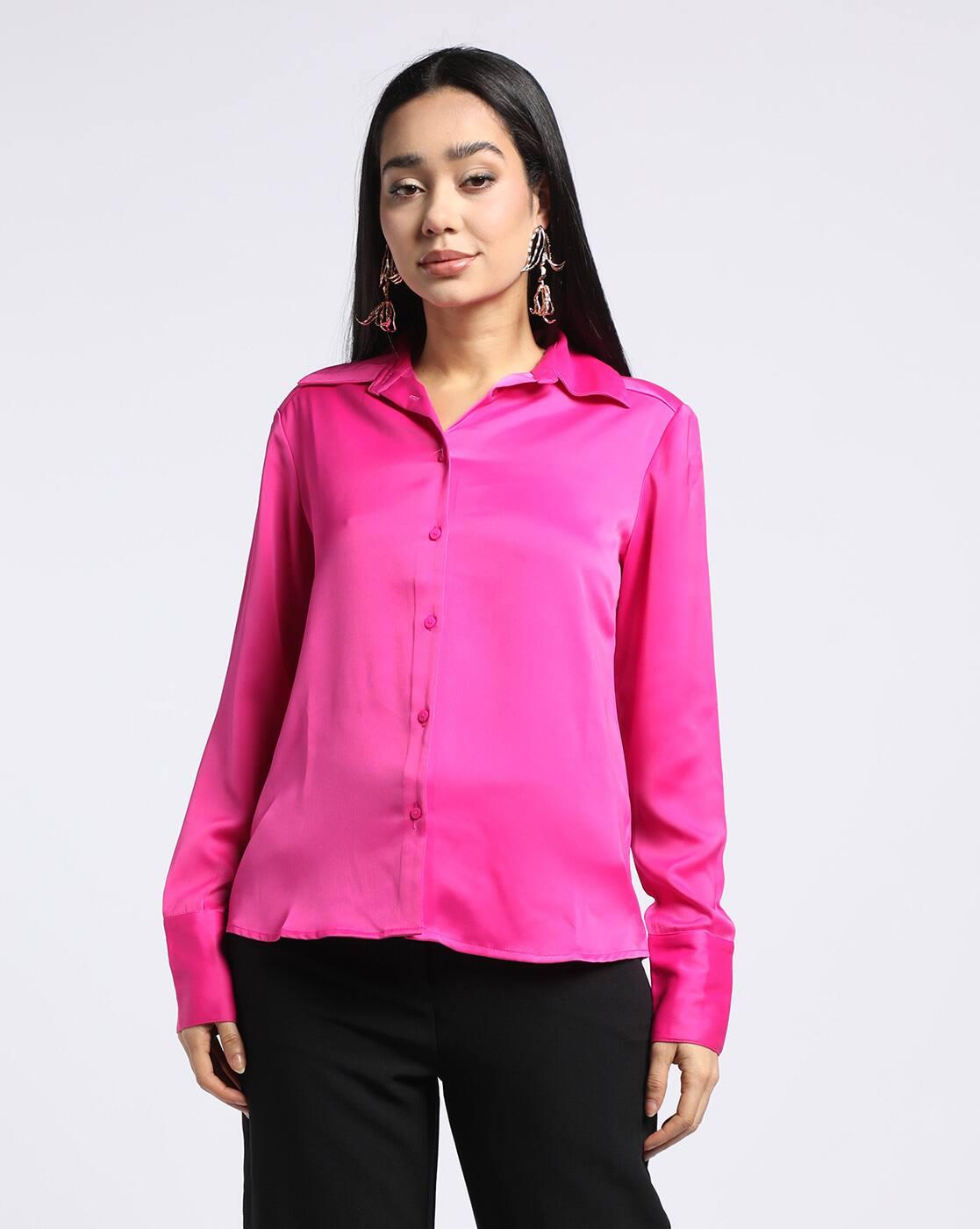 Relaxed Fit Spread Collar Shirt