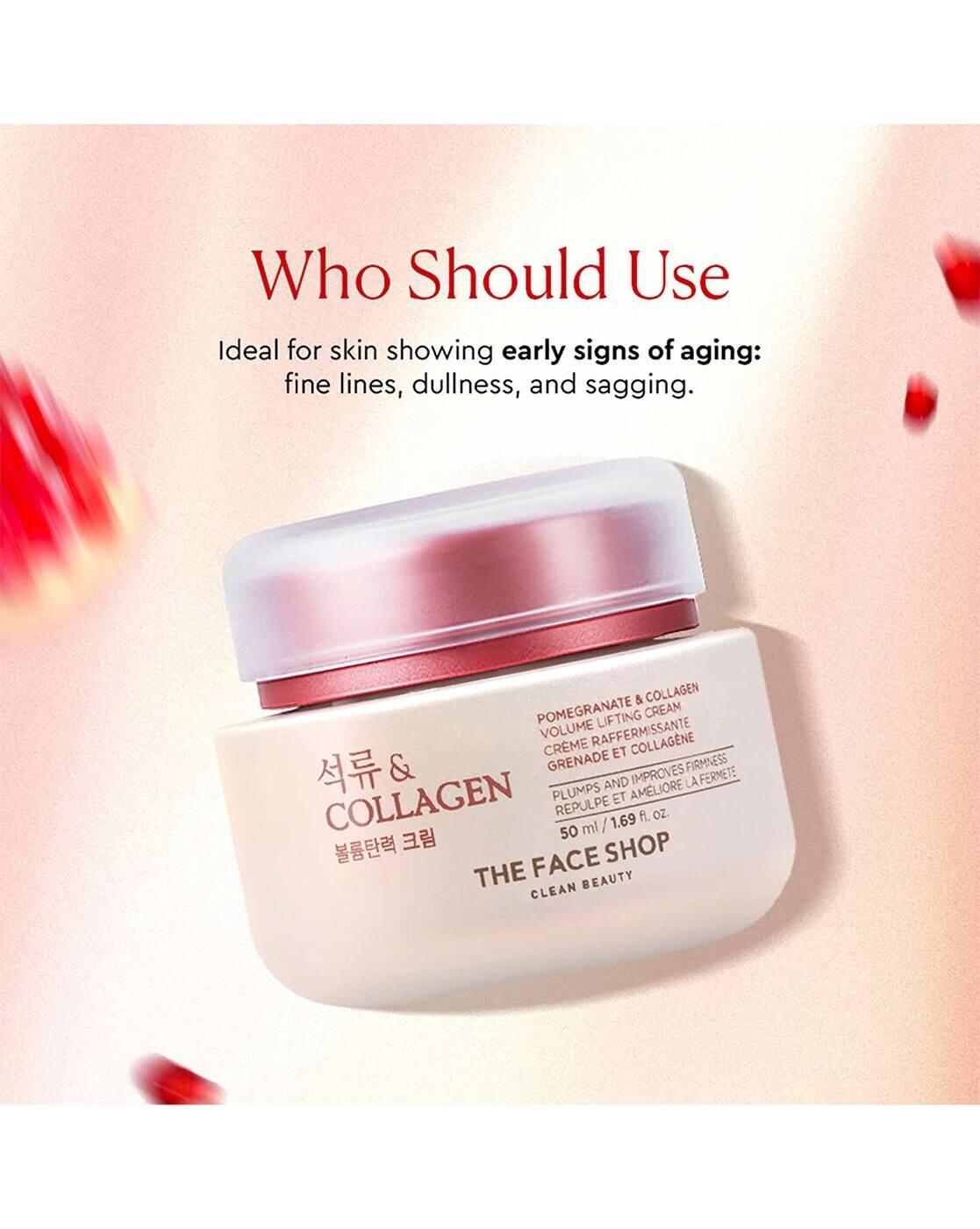 Collagen And Pomegranate Moisturizer Anti Aging Korean Beauty Day And Night Cream