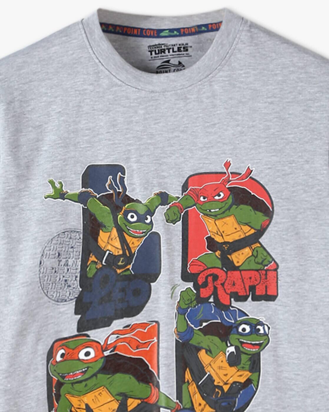 GHRAPIC TEE-HS, GREY, 11-12Y