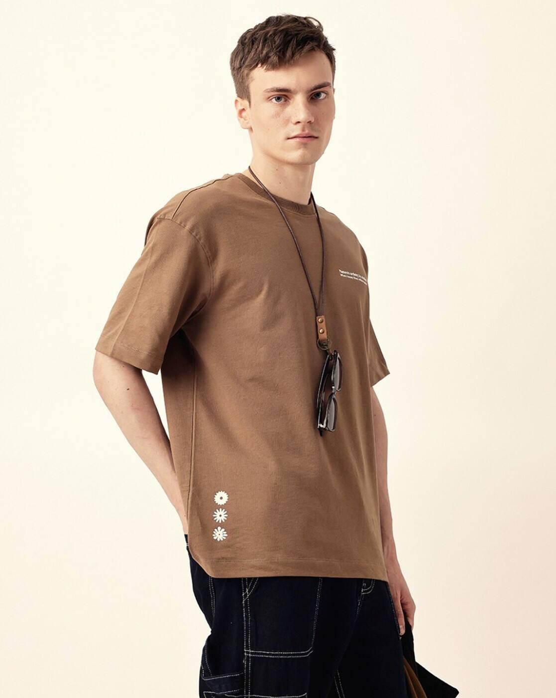 Men Cotton Graphic Printed Oversize Tshirt
