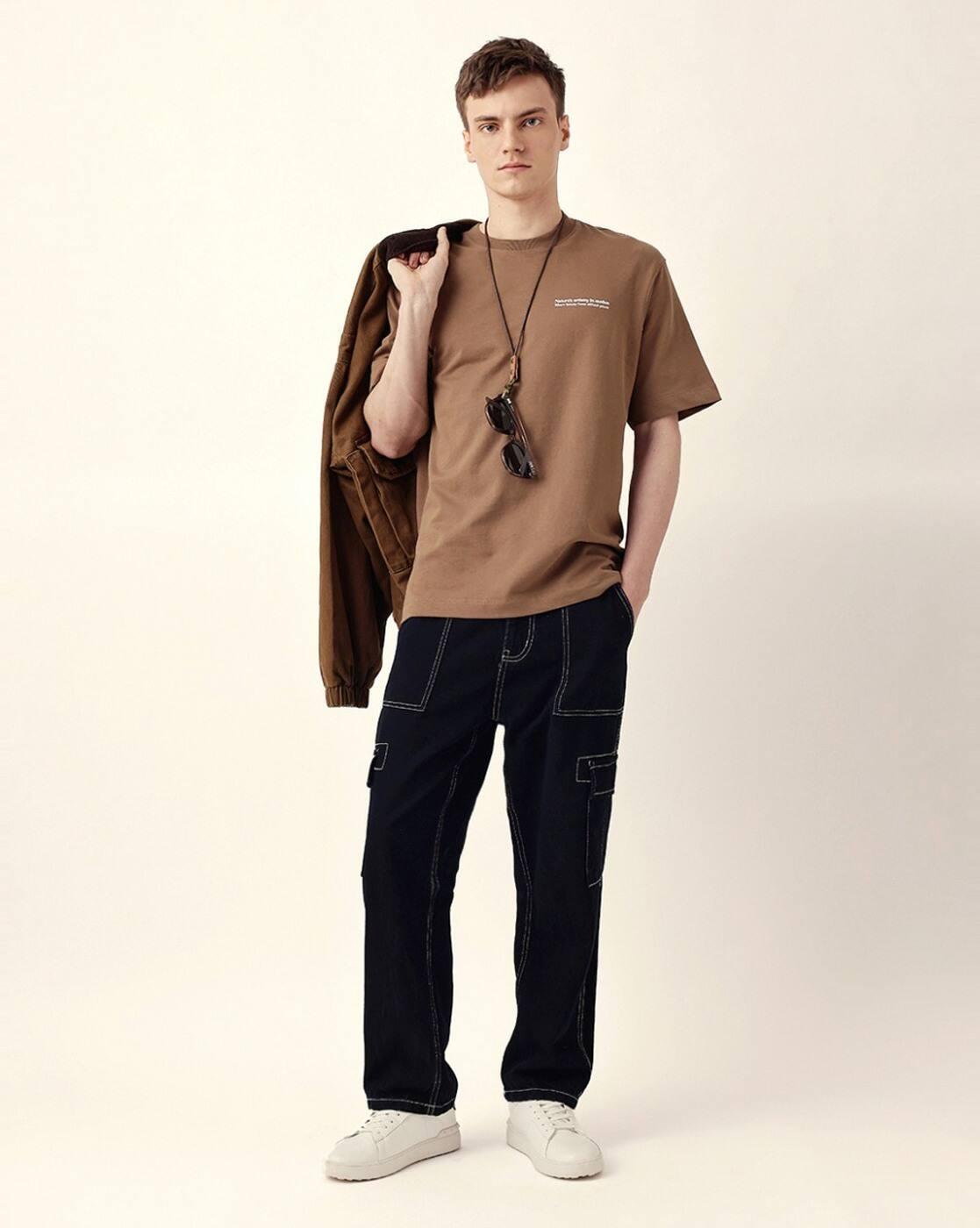 Men Cotton Graphic Printed Oversize Tshirt