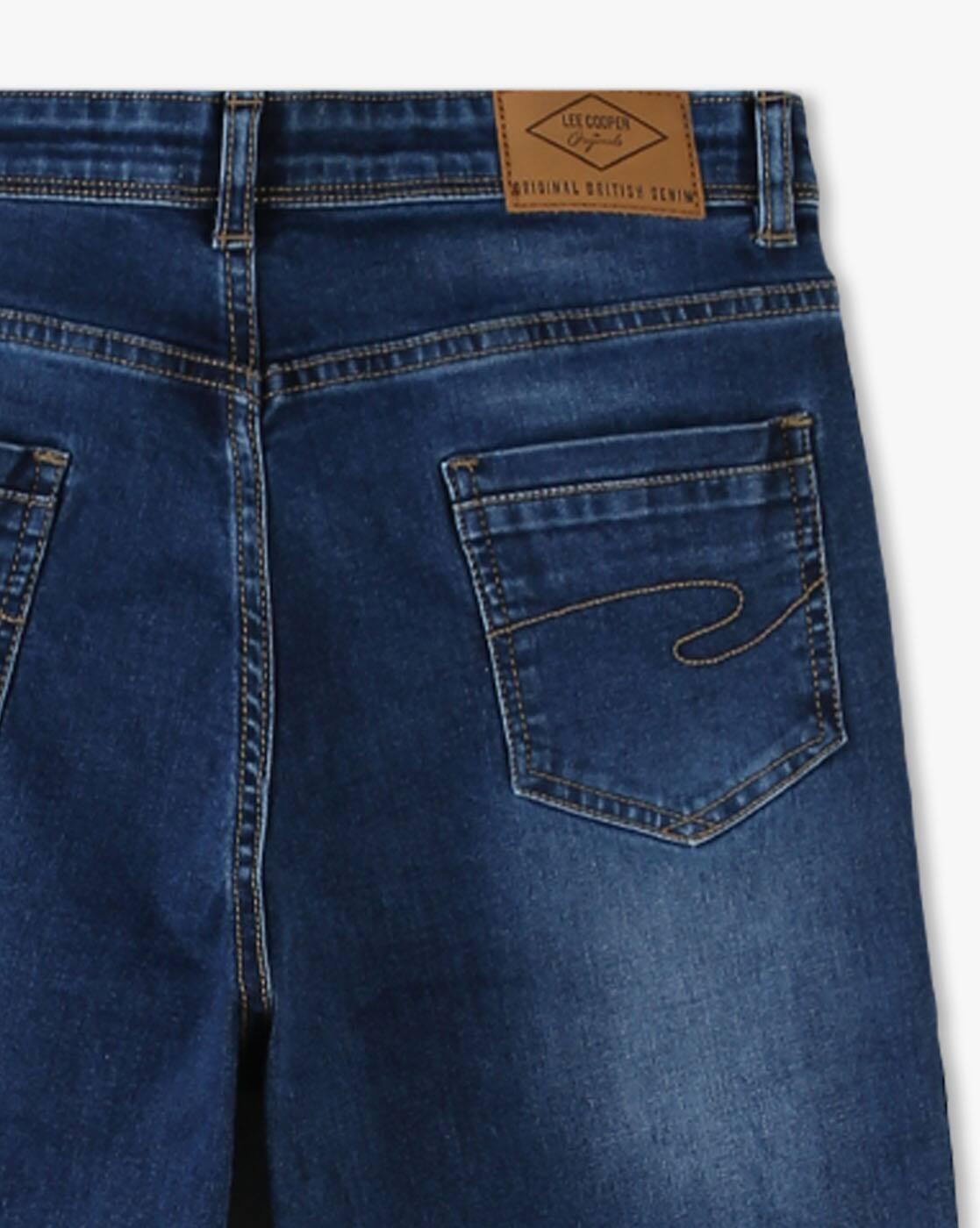 Boys Mid-Wash Straight Jeans