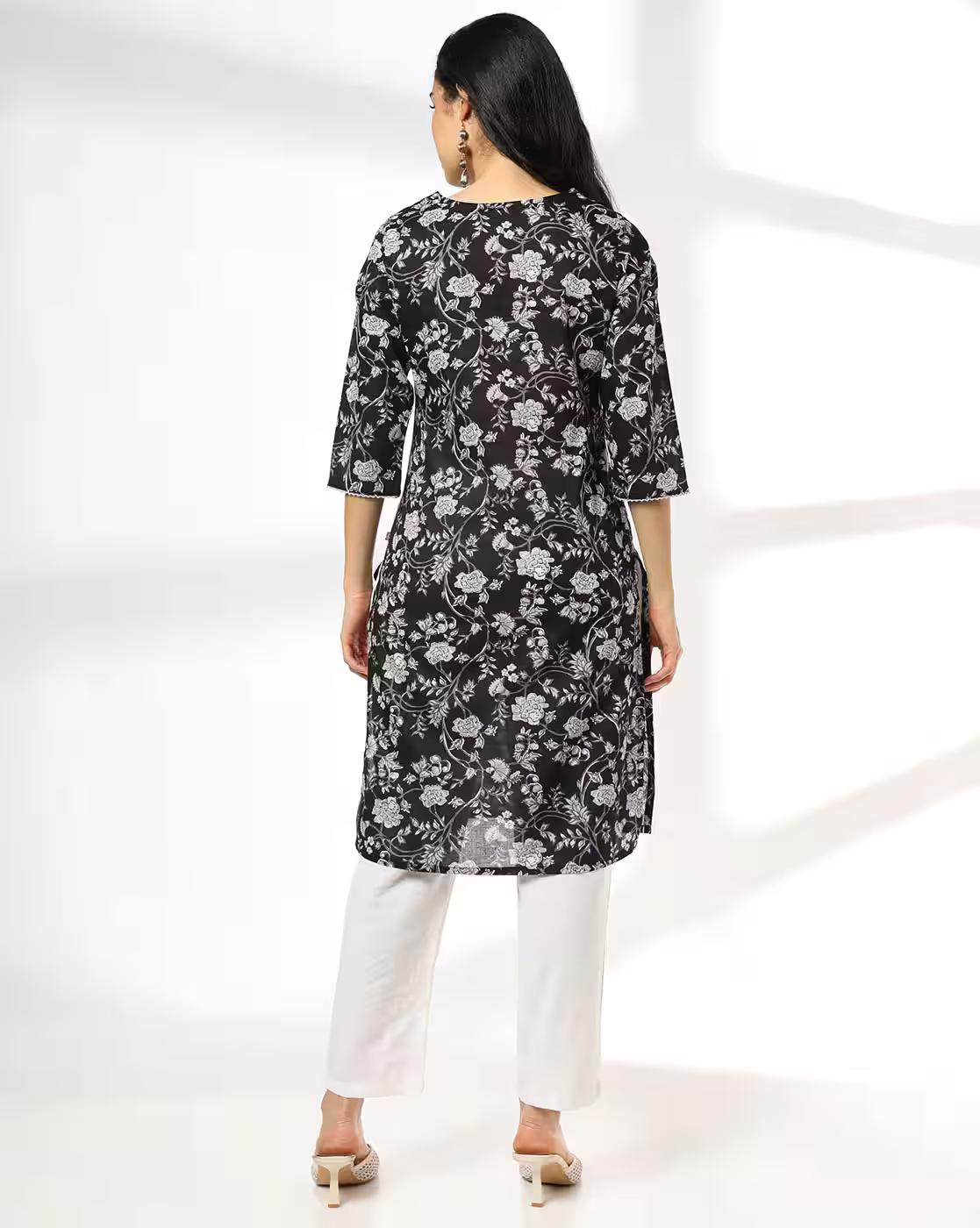 JAAL PRINCESS SEAM TULIP KUR, BLACK, XXL