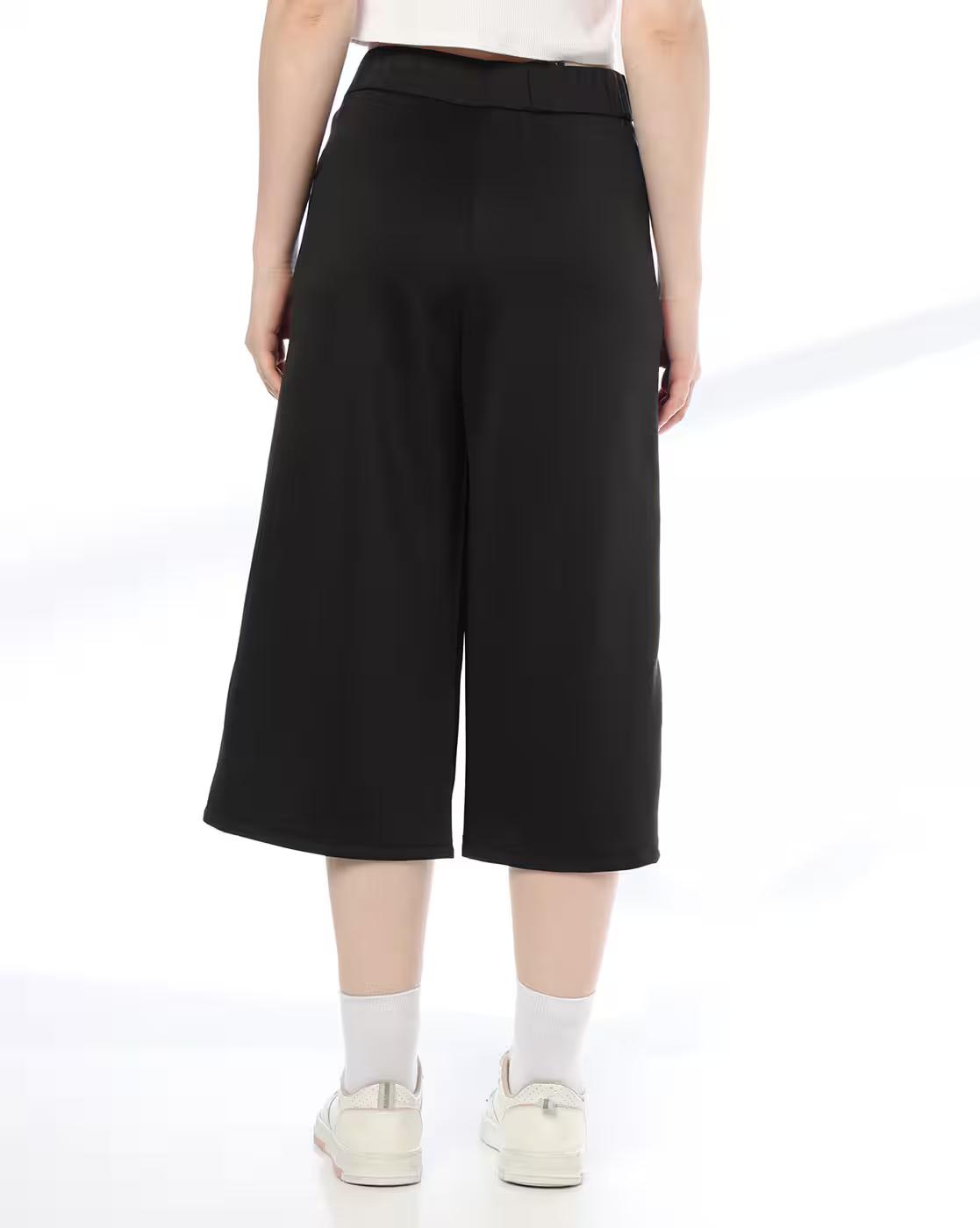 Contrast tape culotte, jet black, xxl