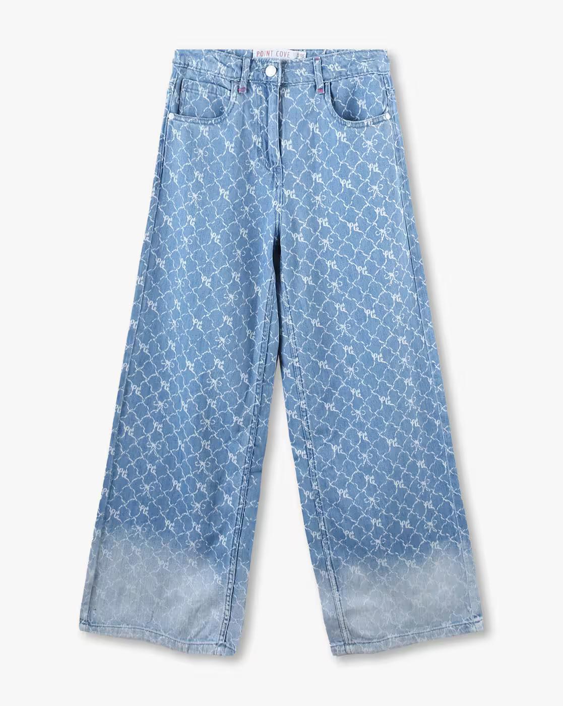 WIDE LEG JEANS, BLUE, 11-12Y
