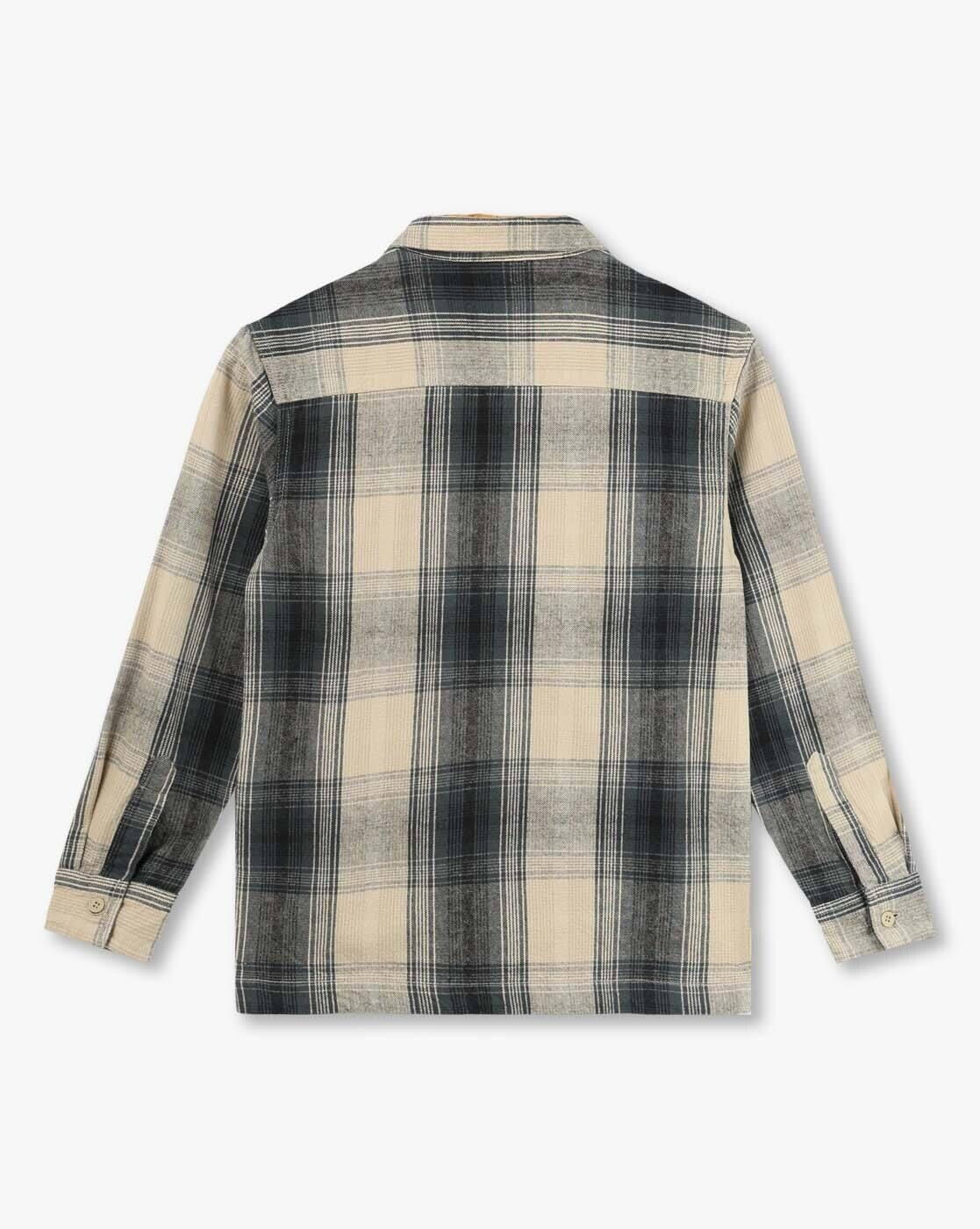 F/S HOODED SHIRT, MULTI, 11-12Y
