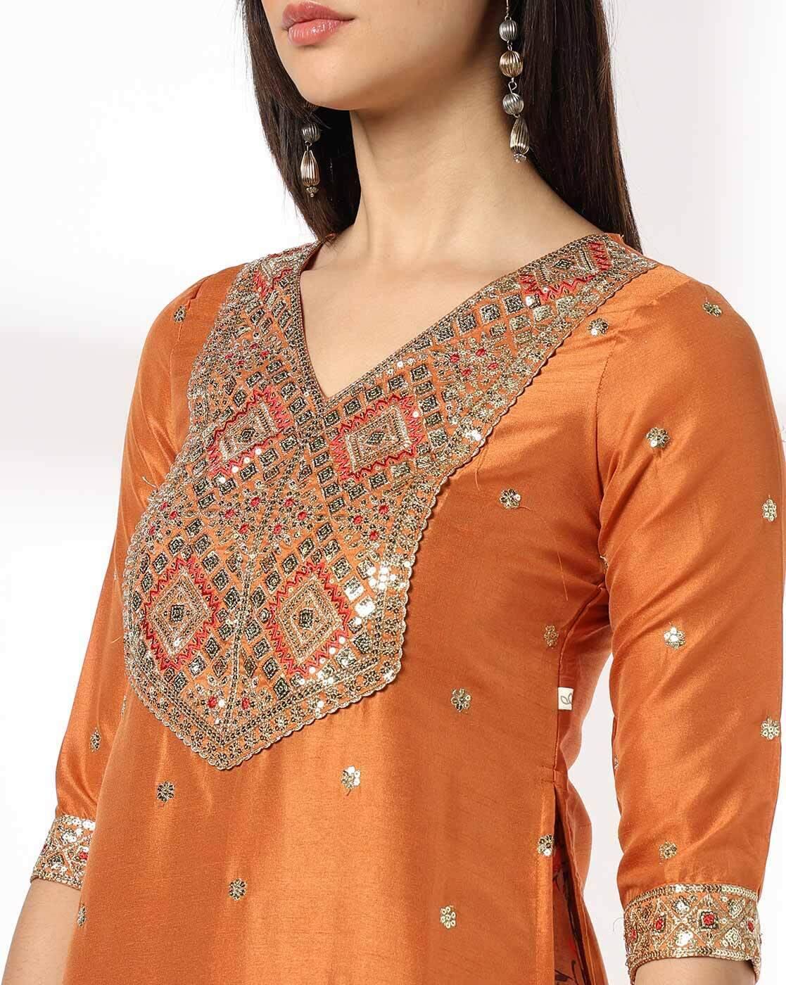 Women Floral Print A-Line Dress & Kurta Set