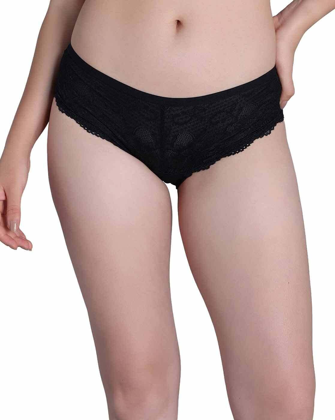 Pack Of 3 Low Rise Full Coverage Hipster Panties