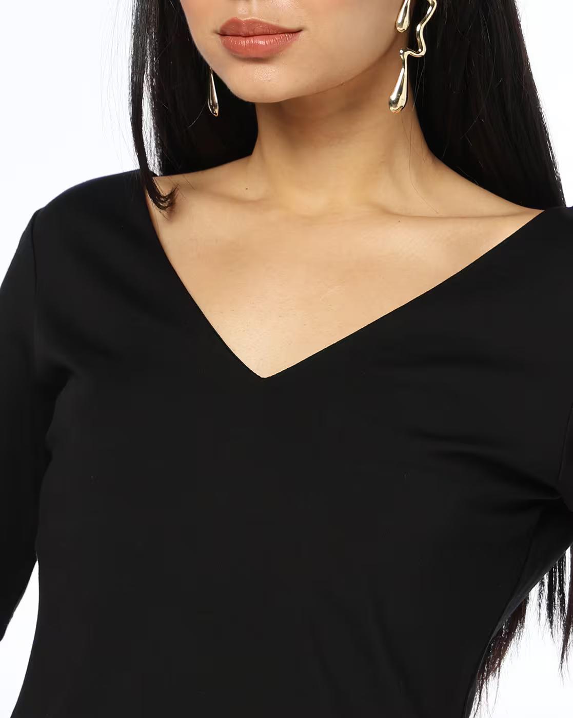Women Regular Fit V-Neck T-Shirt