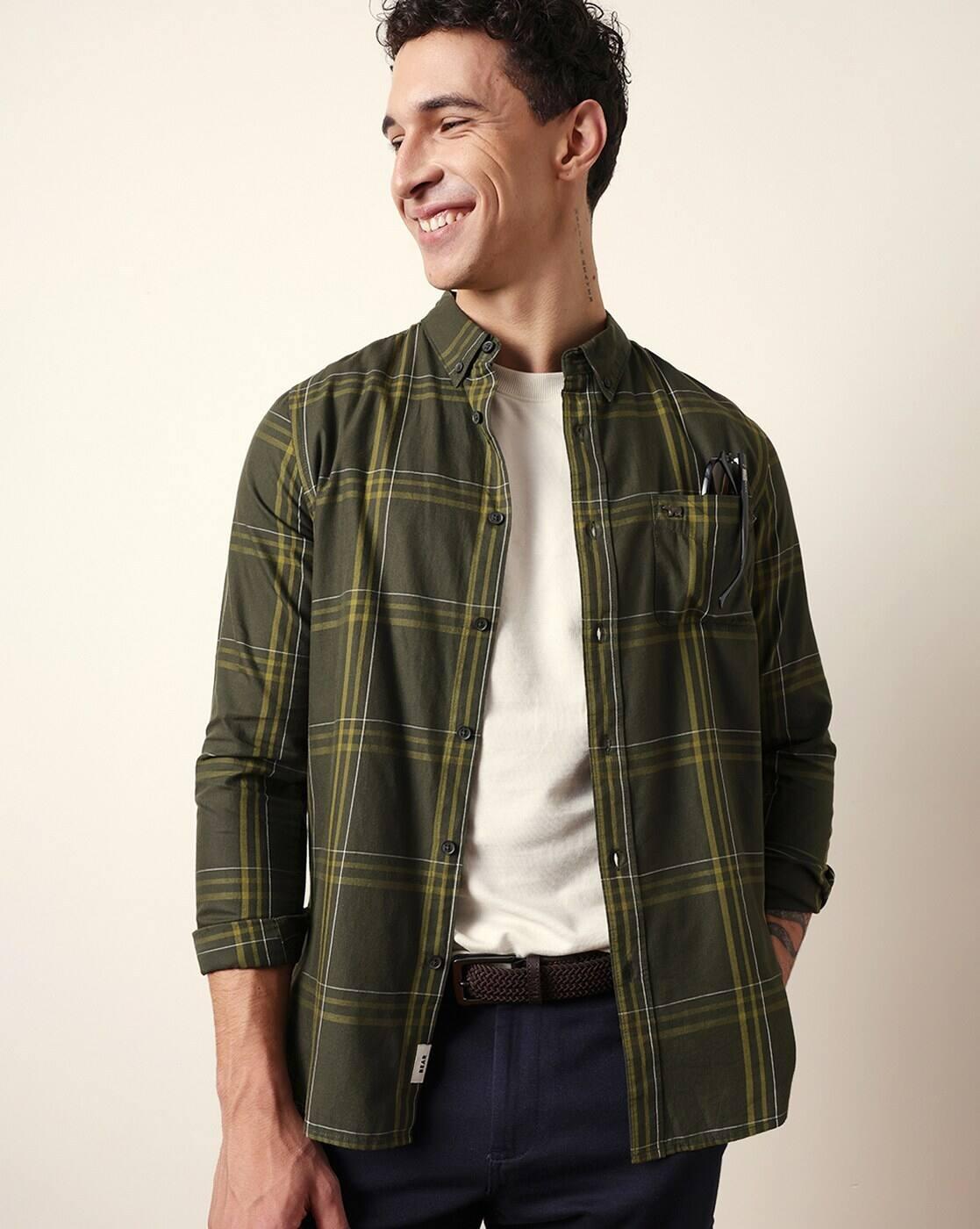 Checked Slim Fit Shirt