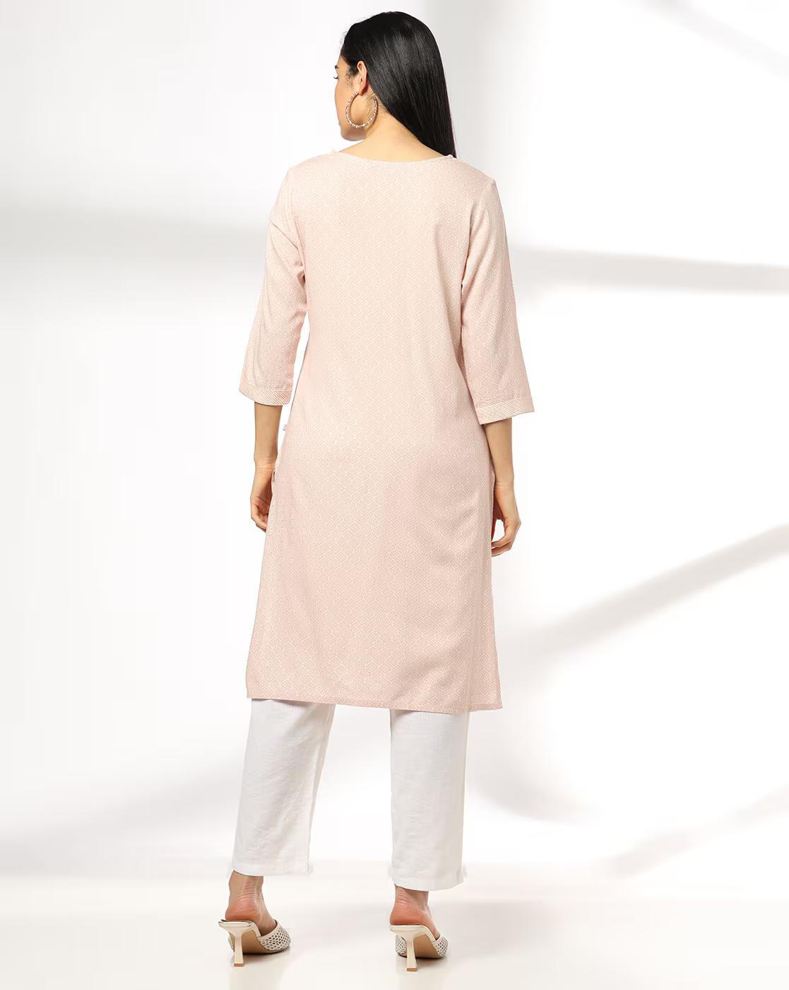Women Embroidery Straight Fit Kurta