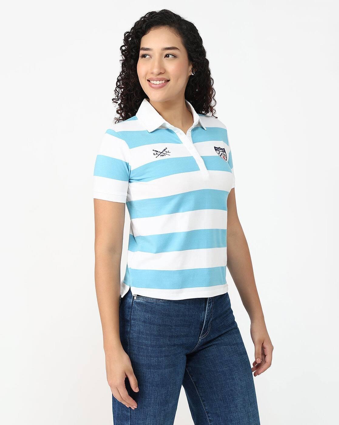 Women Striped Slim Fit T-Shirt