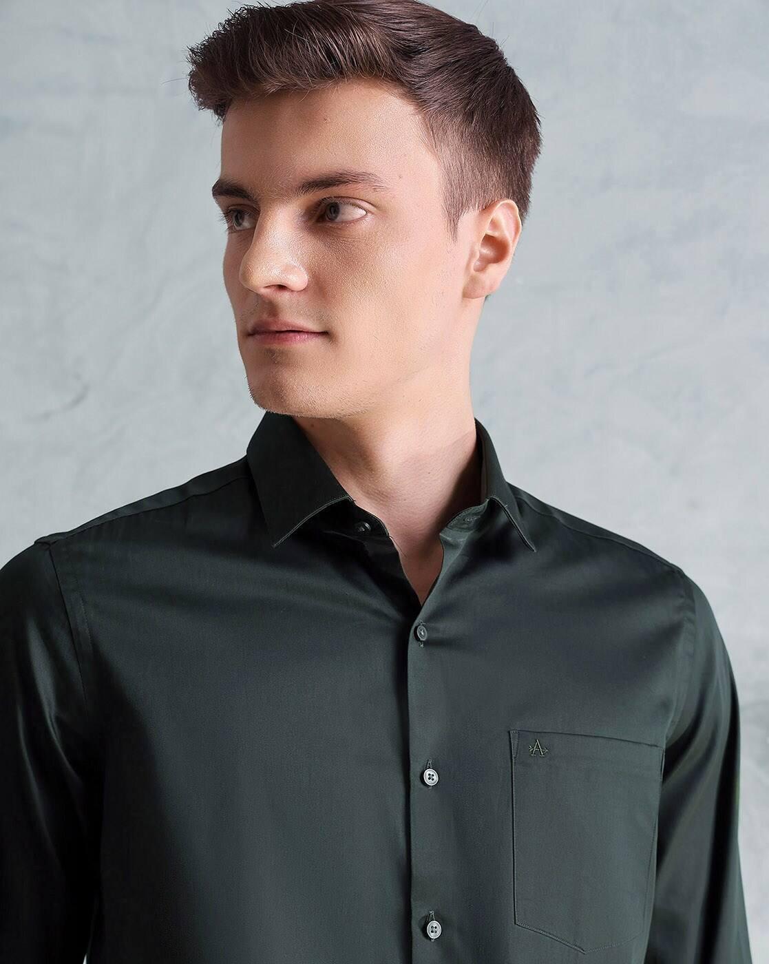 Slim Fit Shirt with Patch Pocket