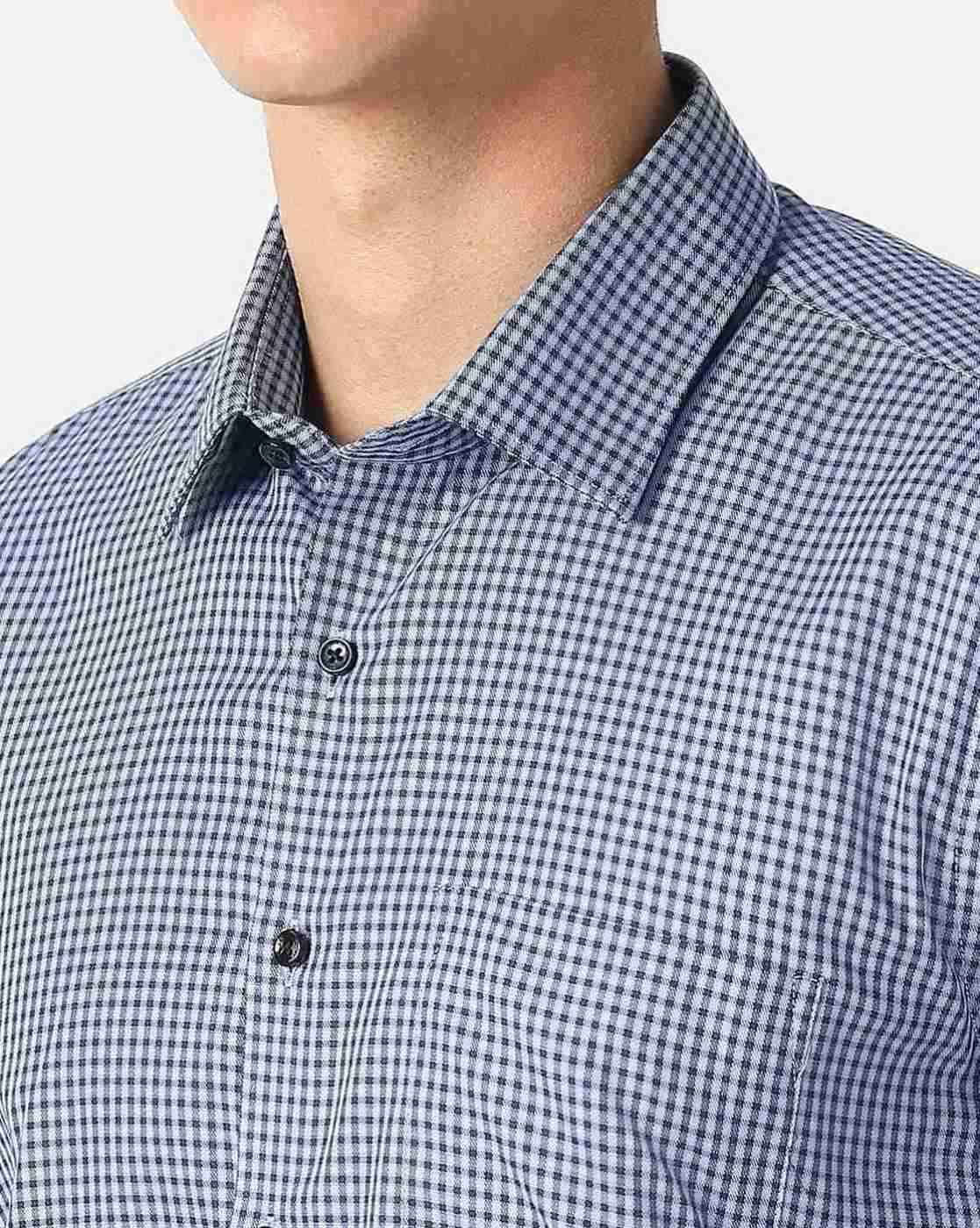 Men Checked Slim Fit Shirt
