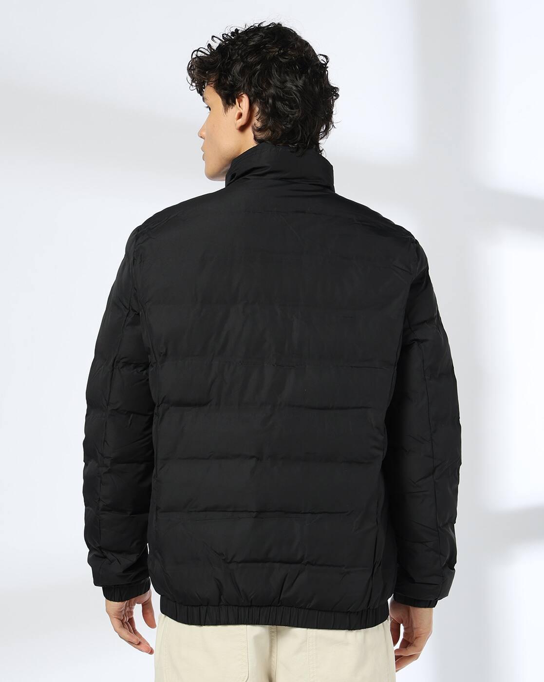 Men Zip-Front Slim Fit Jacket