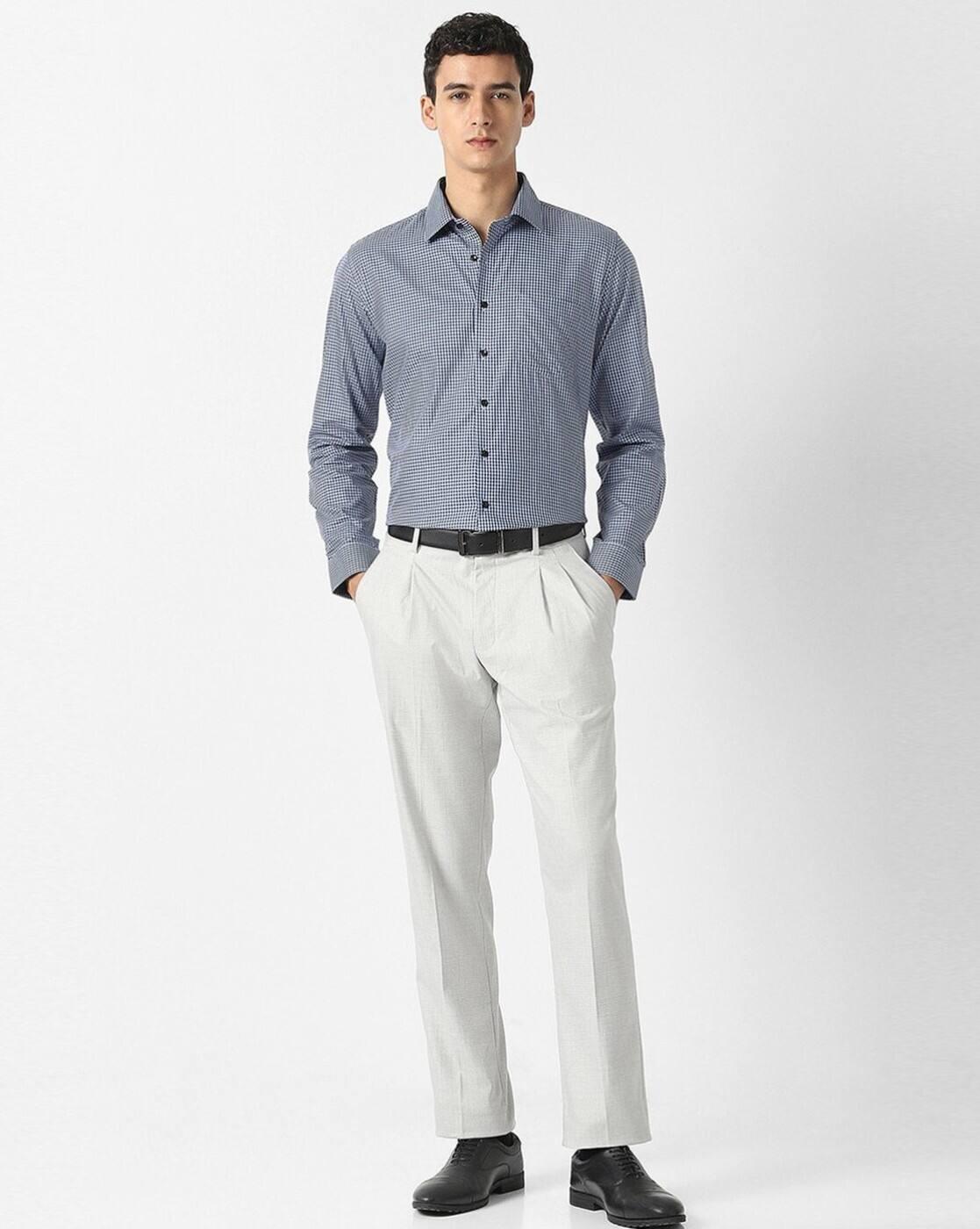 Men Checked Slim Fit Shirt