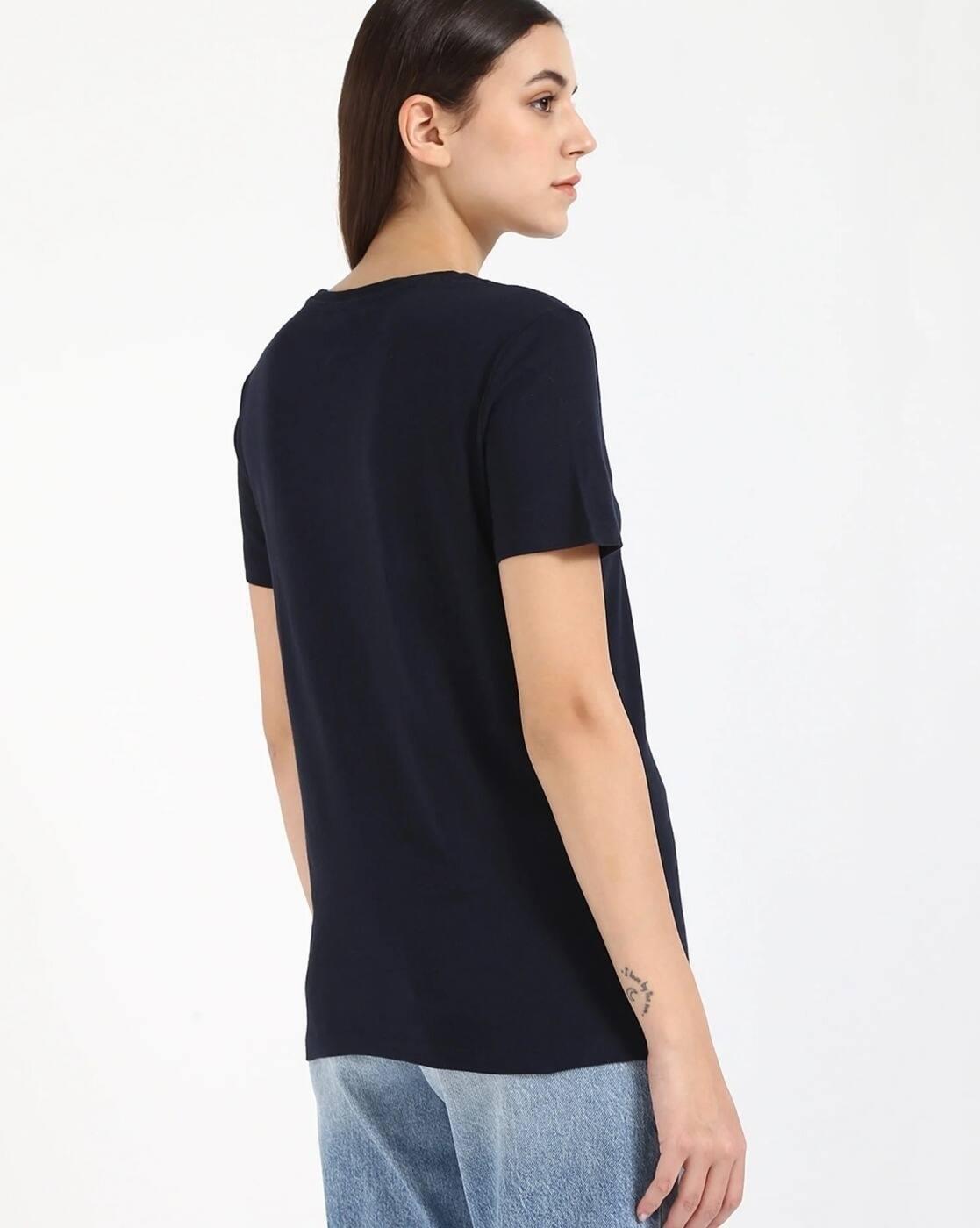 Embroidered Logo Regular Fit Cotton T-Shirt