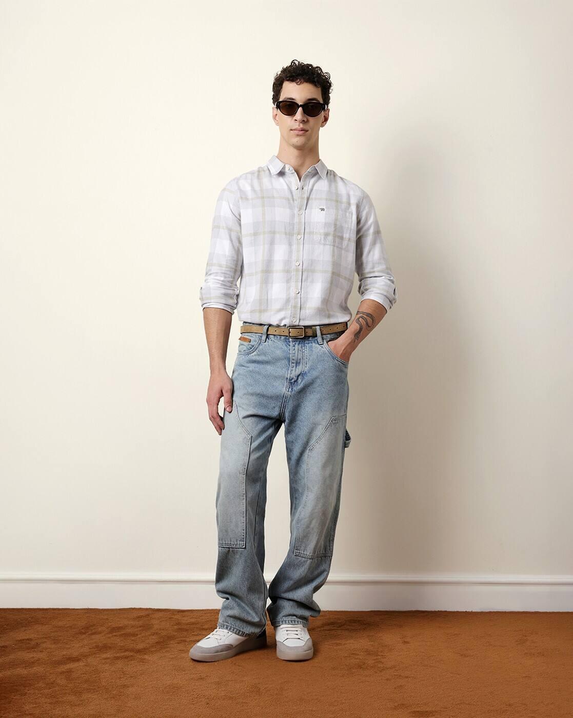 Cotton Checked Regular Fit Shirt