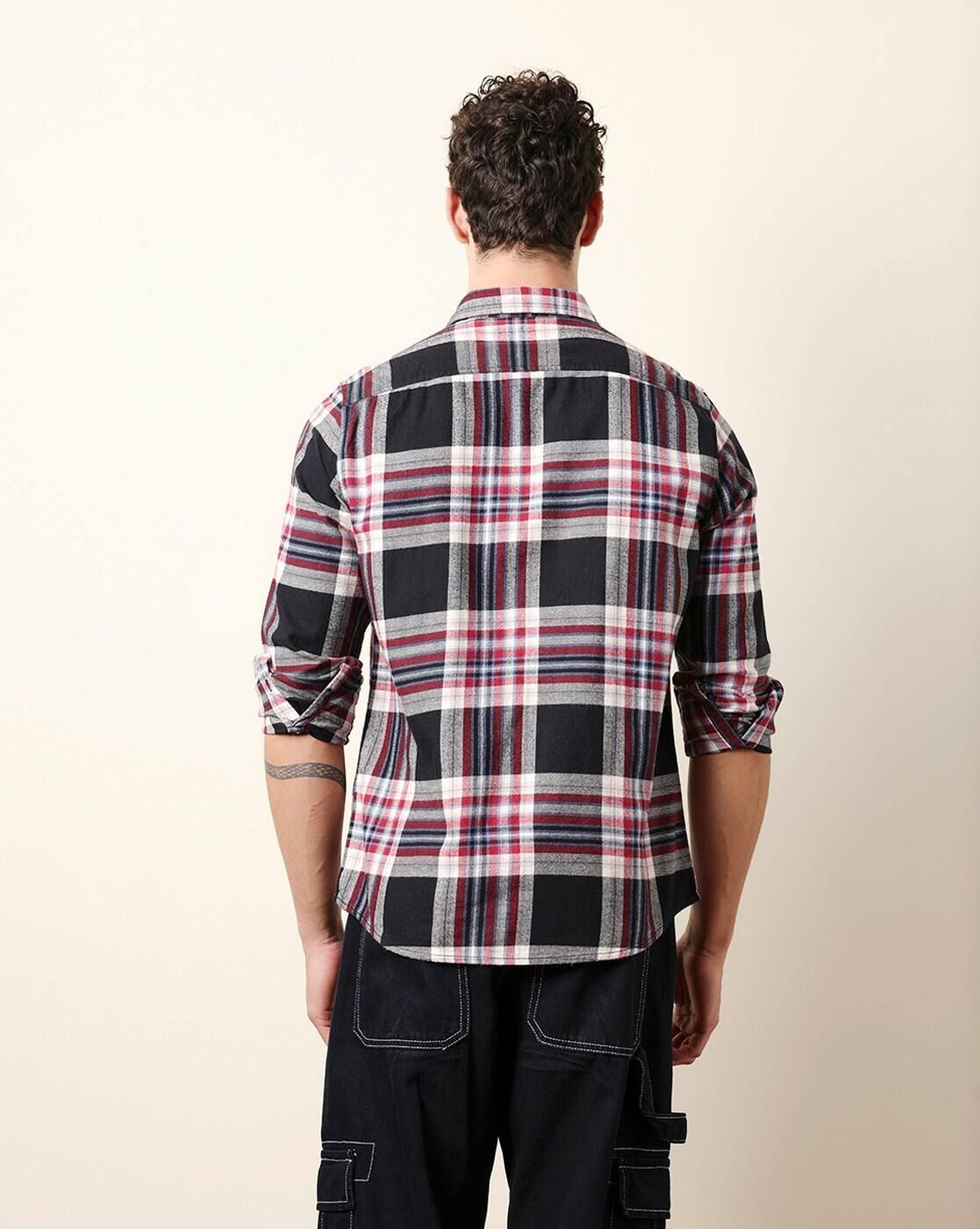 Cotton Checked Regular Fit Shirt