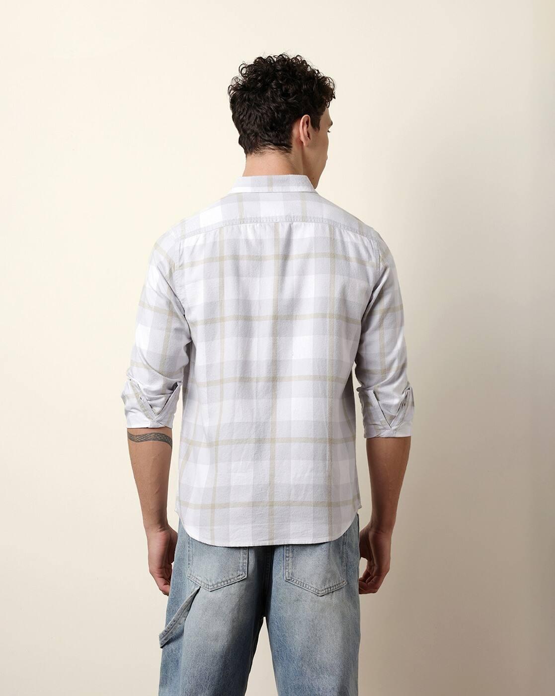 Cotton Checked Regular Fit Shirt