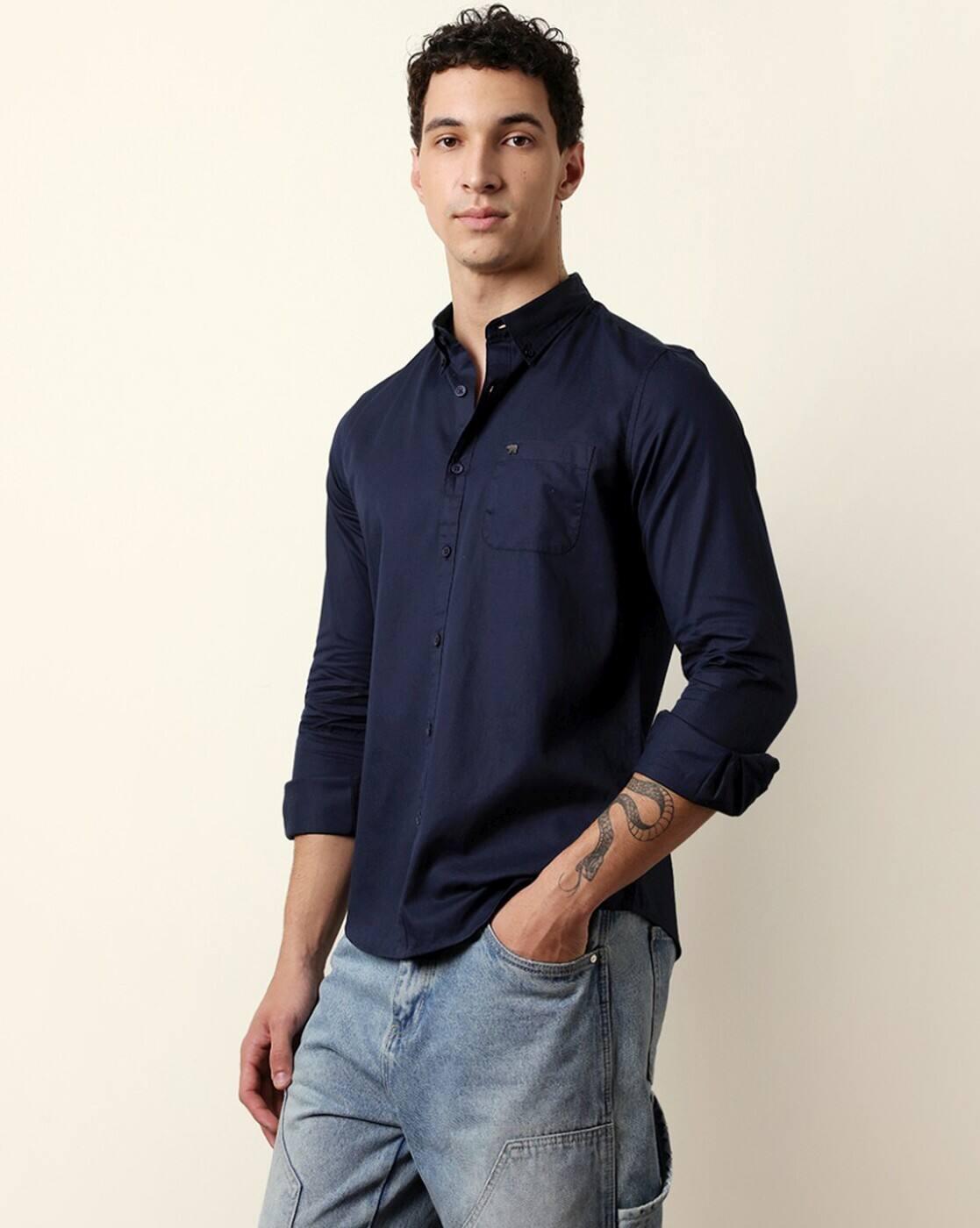 Cotton Slim Fit Casual Shirt